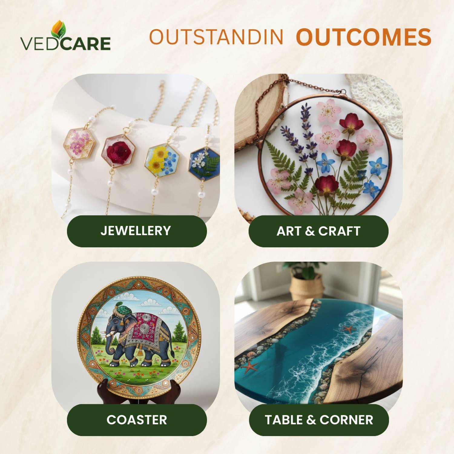 Vedcare Epoxy Art Resin and Hardener - Image 3