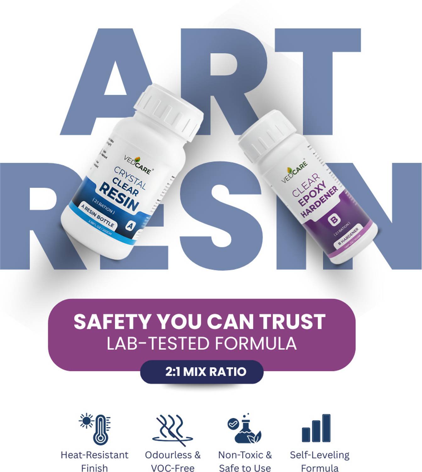 Vedcare Epoxy Art Resin and Hardener - Image 5