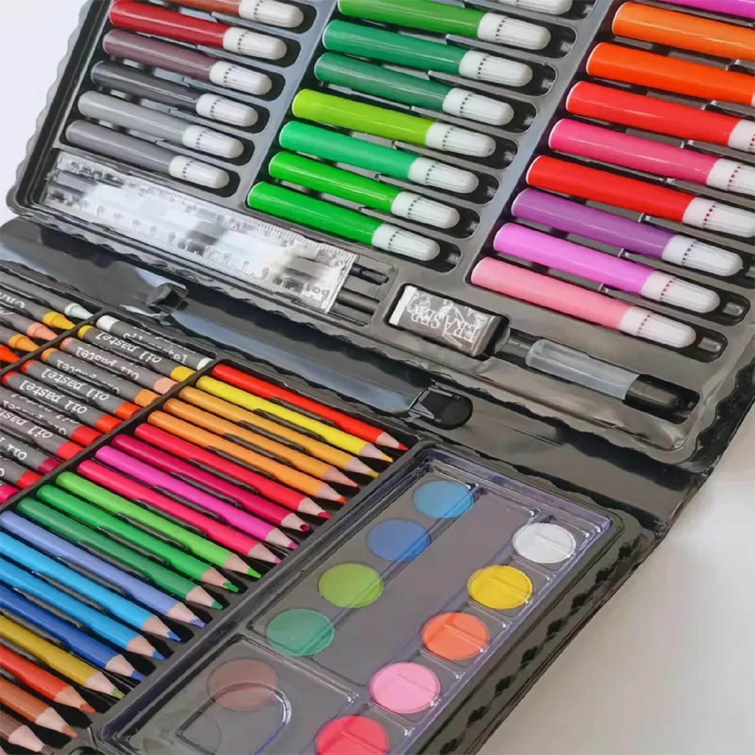Image of Emaliya Retails Art Set for Kids with Case,150 Pieces Art Supplies Kit for Drawing and Painting.