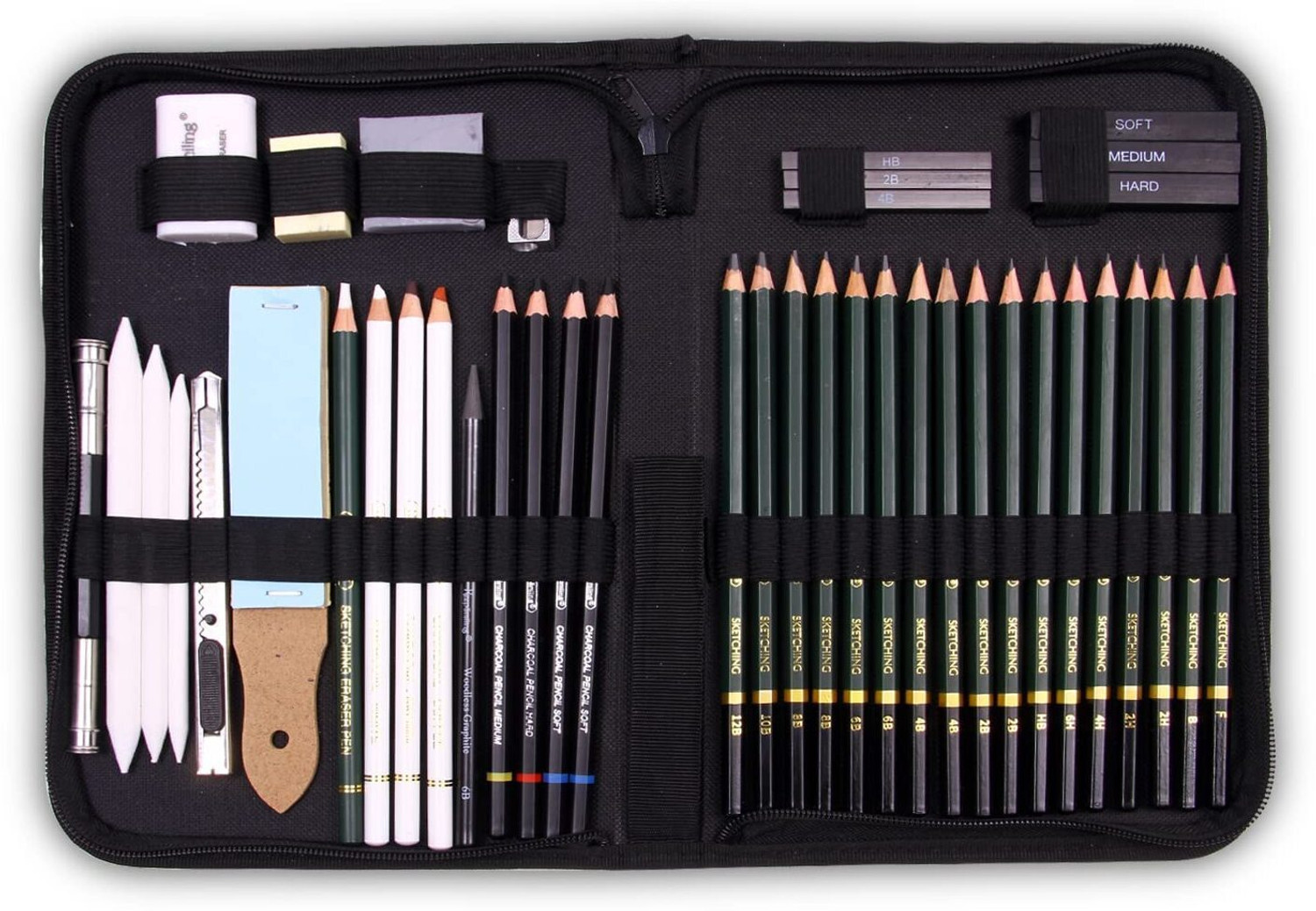 Image of Arrolliant 43pc Sketching Artist Art Tool Kit Art Supplies For Sketching kit