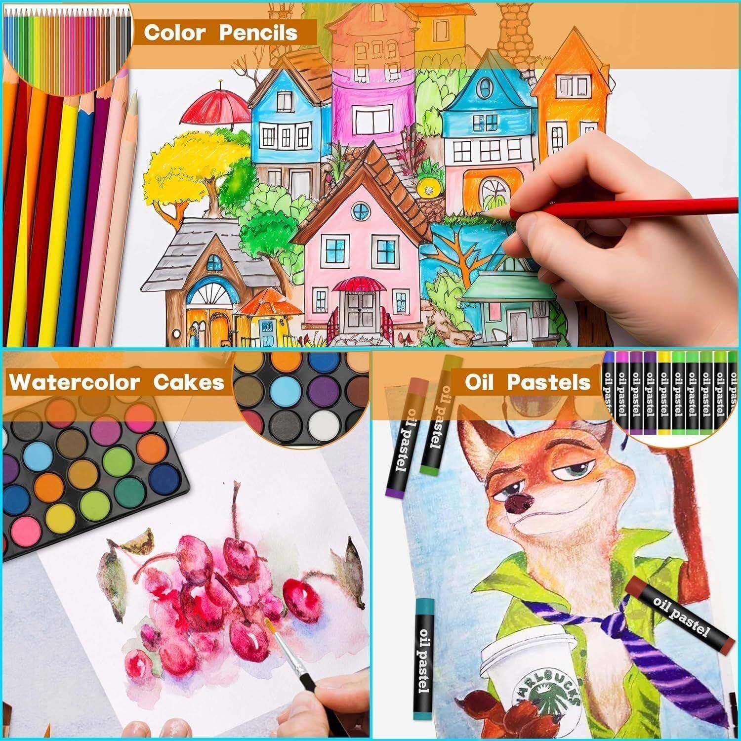 pavya Unicorn Art Set for Kids, 145 Pieces - Image 5