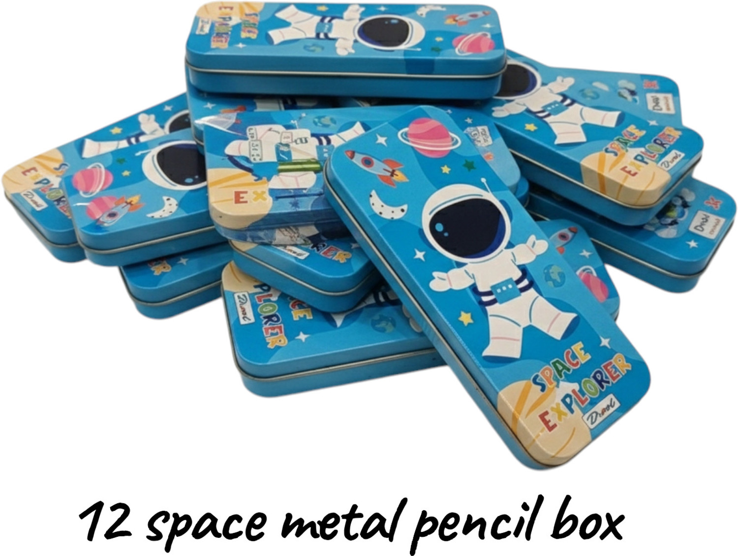 Image of Bouncy Bright 84 Pcs Kids Stationery Return Gift Set with Metal Pencil Box & Crayons