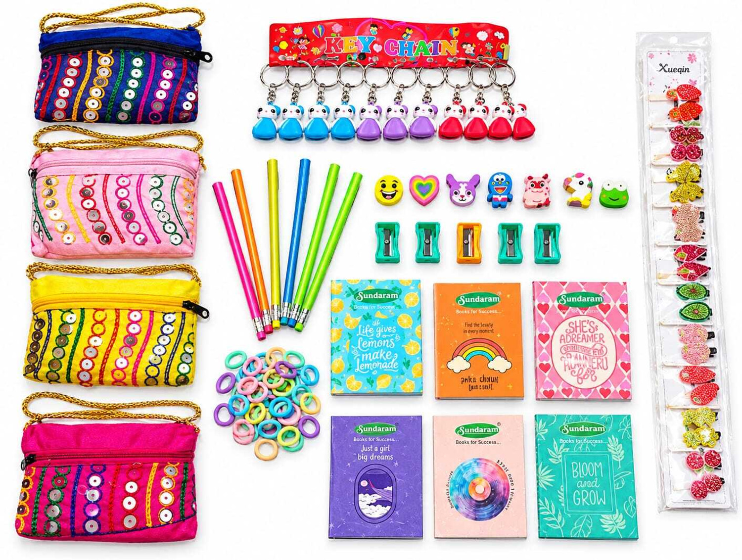 Image of Saachin Creations Kanjak Gift Set for Girls | Birthday Return Gifts & Stationery Combo