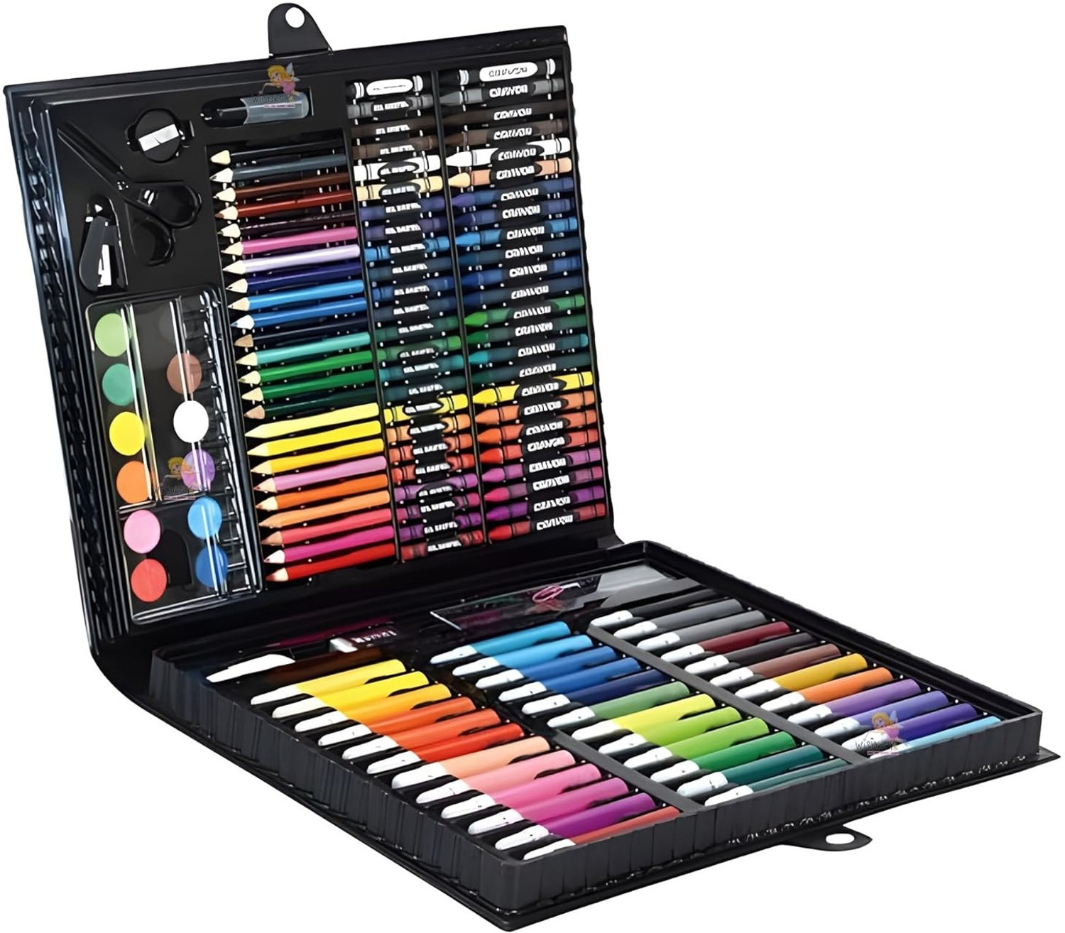 Image of Masterstor Children Deluxe Art Drawing Crayon Colour Set