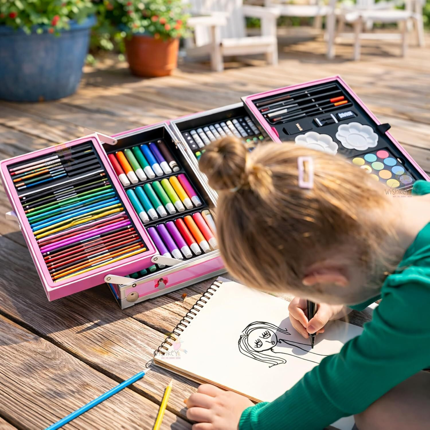 Image of HNO SALES 150 Pieces Art Set for Kids with Case