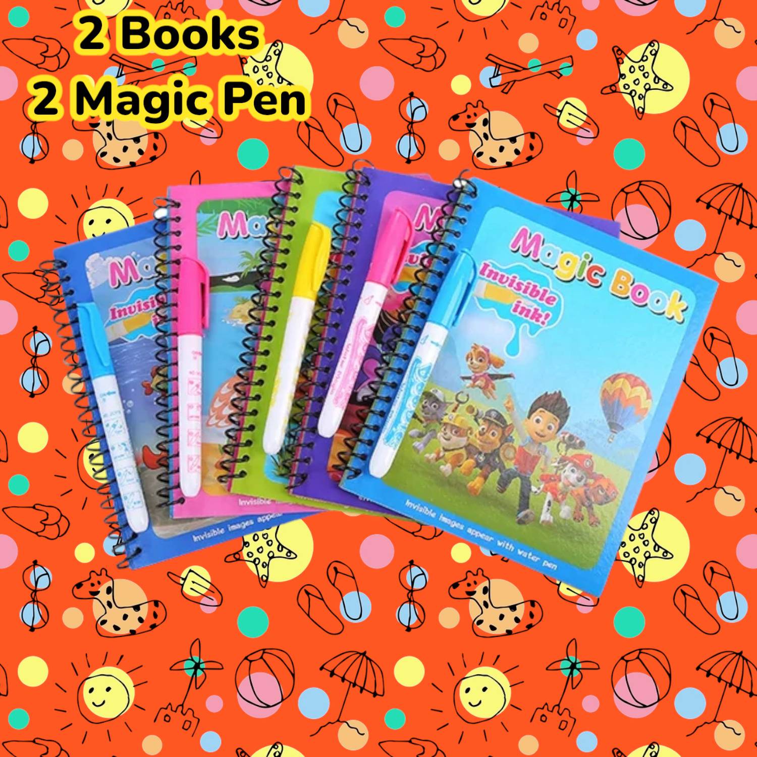AirSoft 2 Water Magic Book Drawing Board Games For Kids Educational Toy For Growing Kids