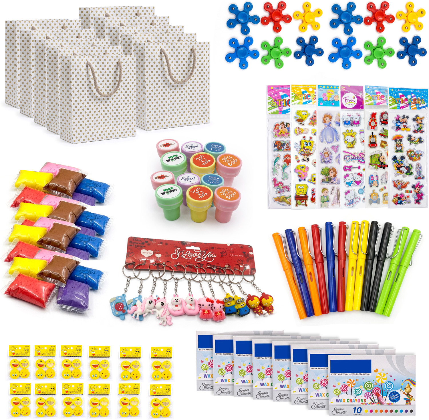 Image of trendingt Birthday Return Gifts for Kids - Complete Party Favor Kit for 12 Children