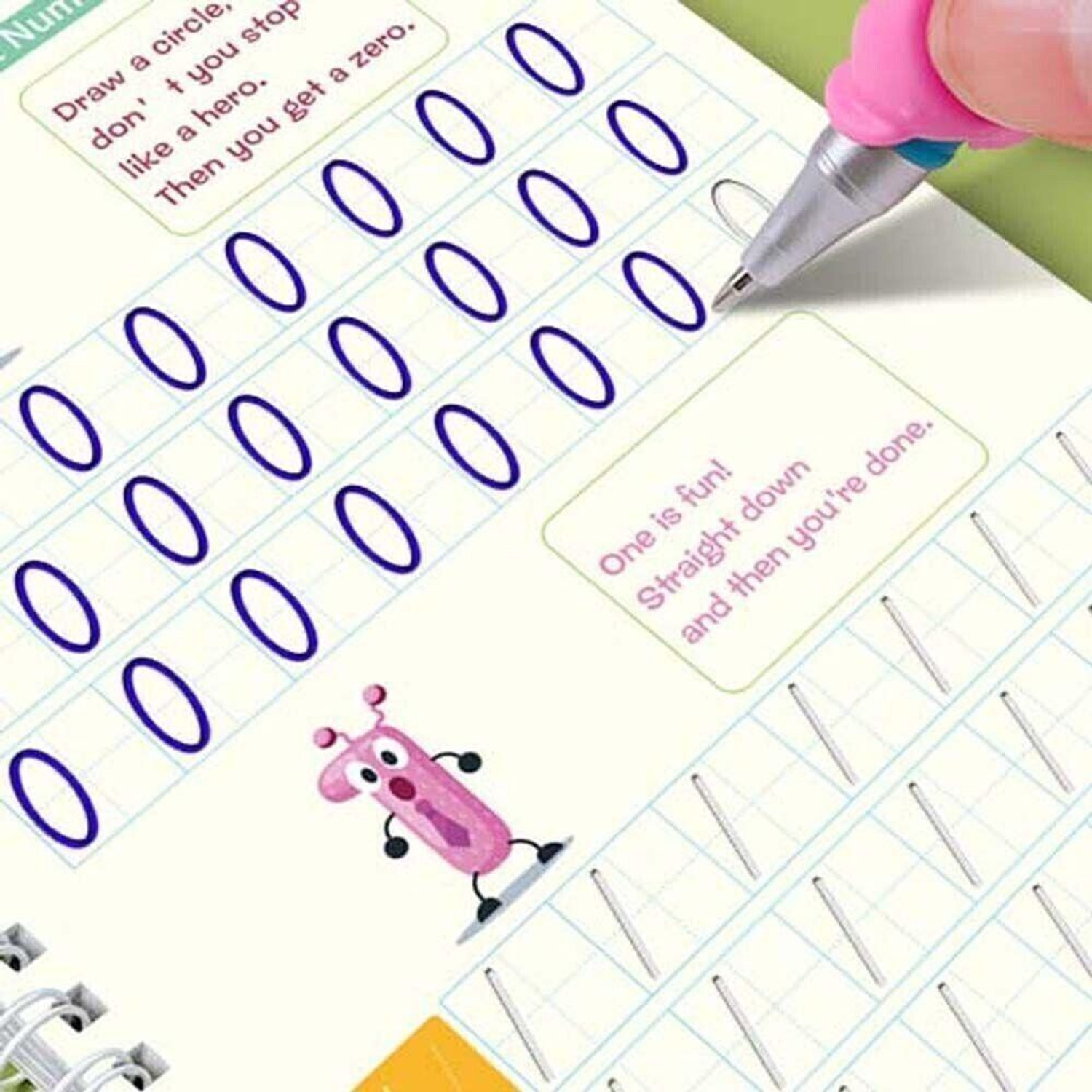 Image of MIND AND MORE Sank magic book (4book +1pen+1 hand grip +10 refill) self deleting Reusable book