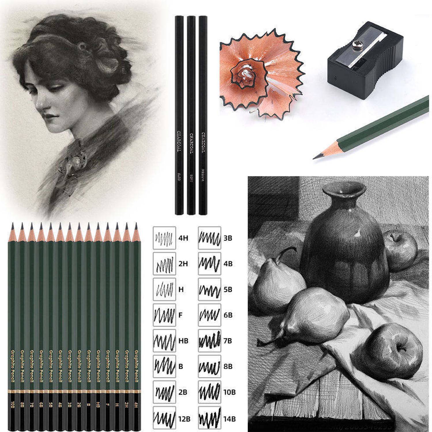 Xin Bowen 43 Pcs Sketching and Drawing Kit - Image 3