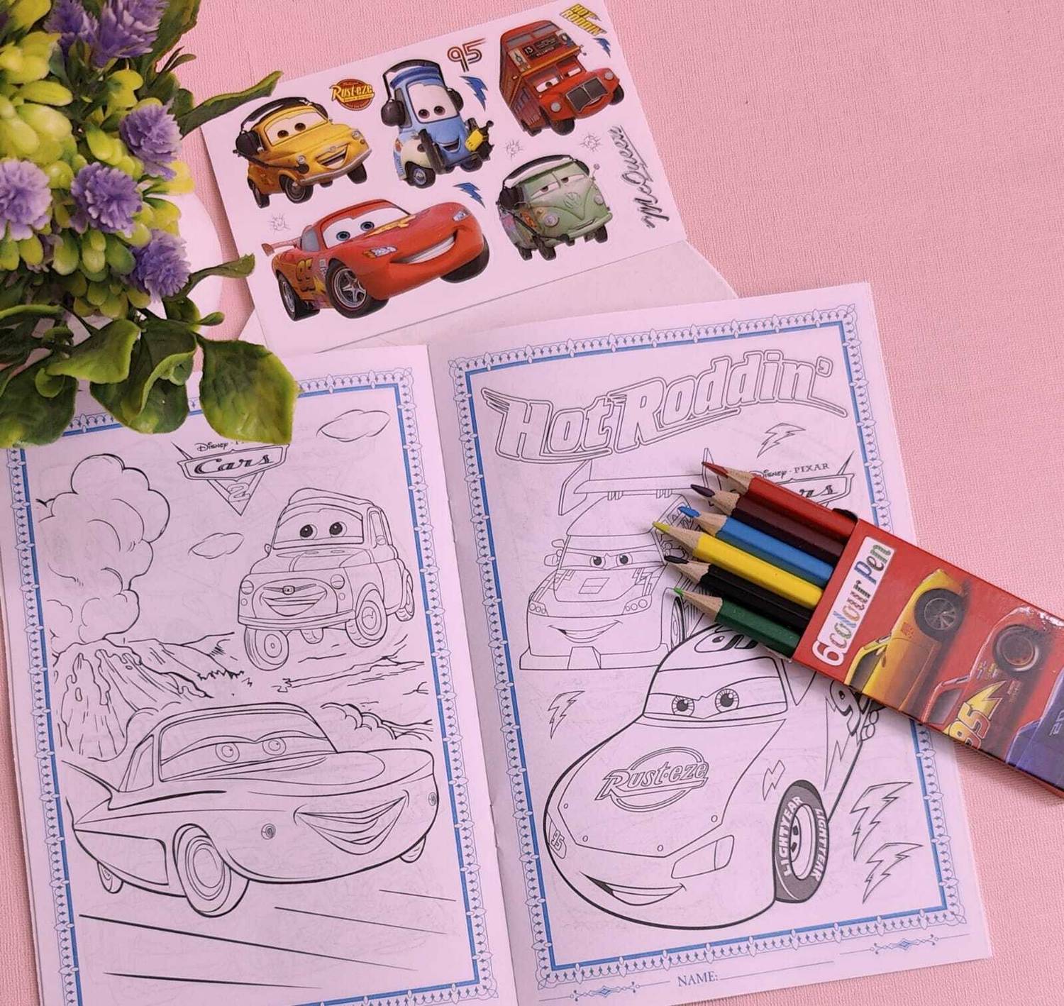 AMANVANI Small Colouring Books for Kids Coloring Book and Crayon Set,Drawing book 1pcs