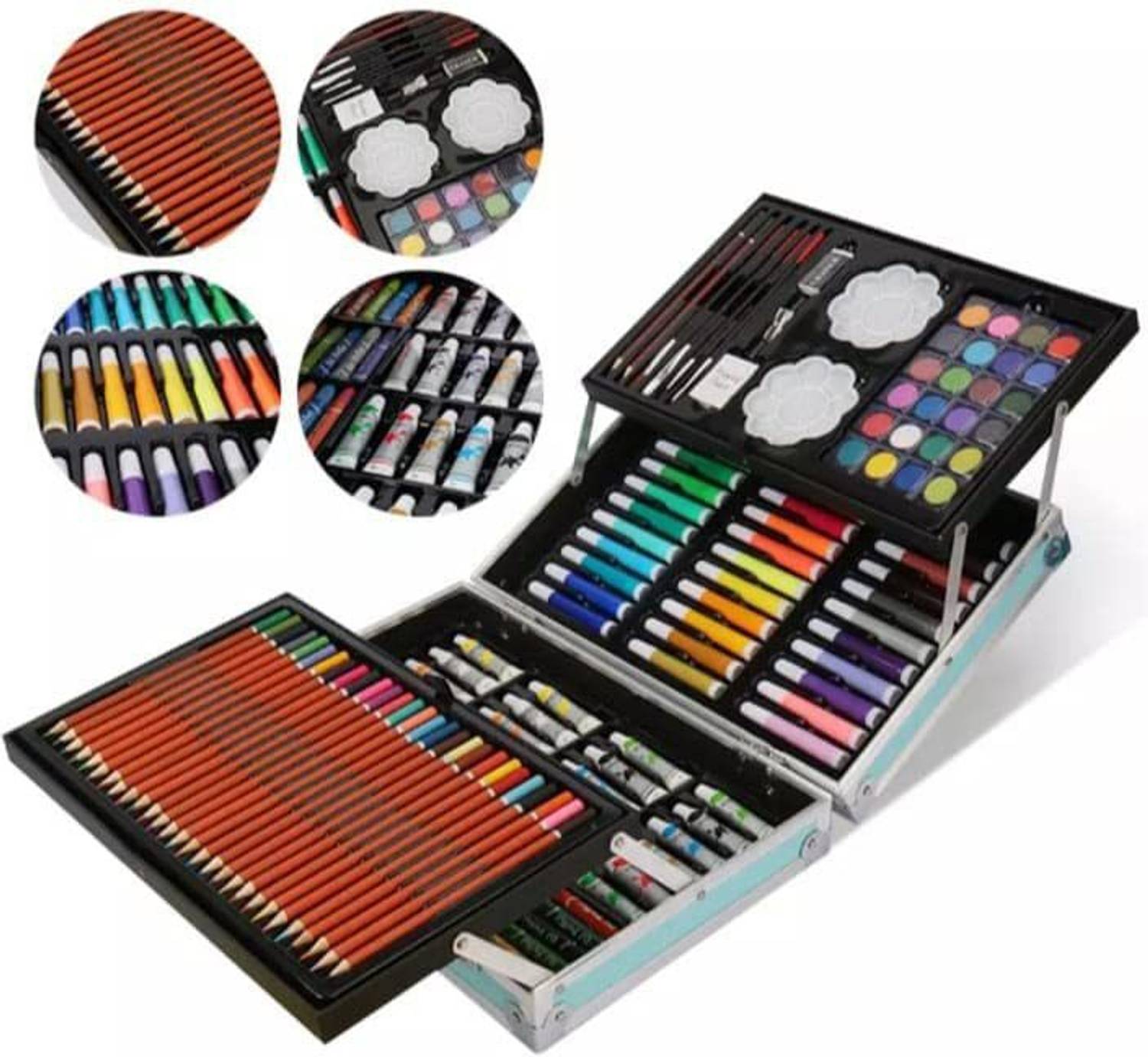 MGS Unicorn Art Drawing and Painting Set with Aluminum Box for Kids - Image 2