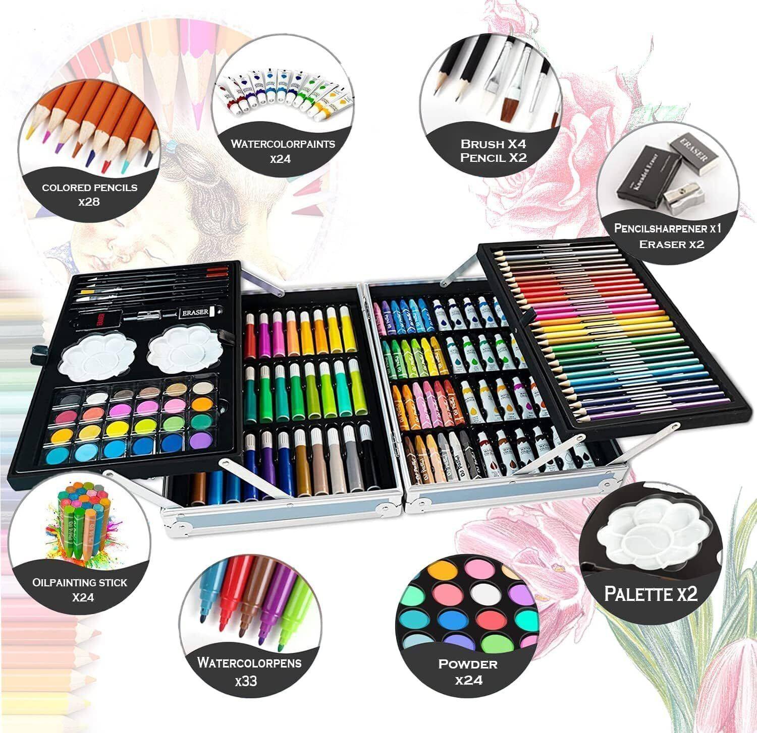 pavya Unicorn Art Set for Kids, 145 Pieces - Image 3