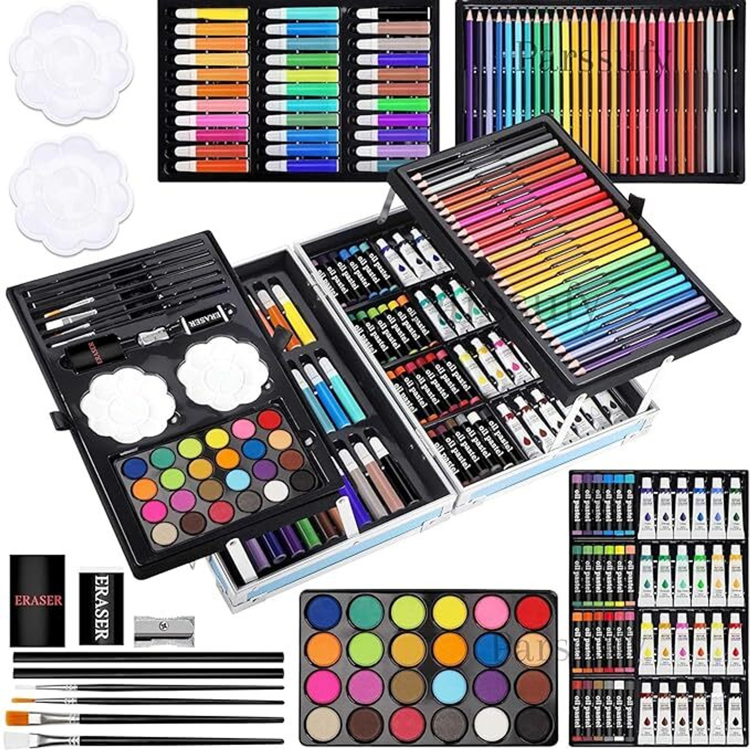Image of Eclet 145 Pieces Art Set for Kids with Super Hero Theme Storage Case, Art and Crafting