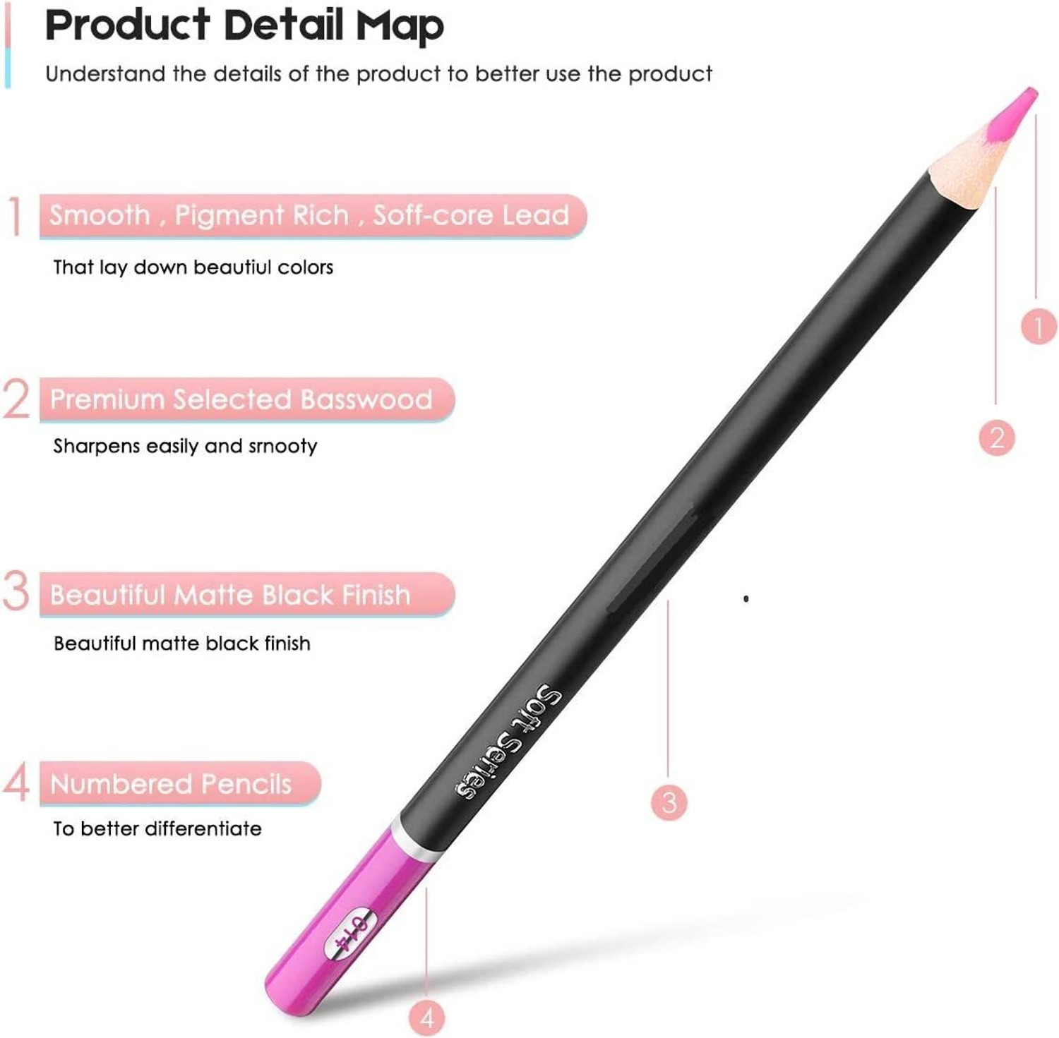 Image of Eduwation Pencil Colors Round Shaped Color Pencils