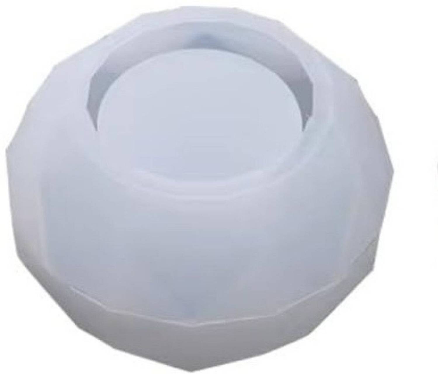 BanteyBanatey Sphere Round with Diamond Cut Plain Tea Light Candle Resin Mold for decoration