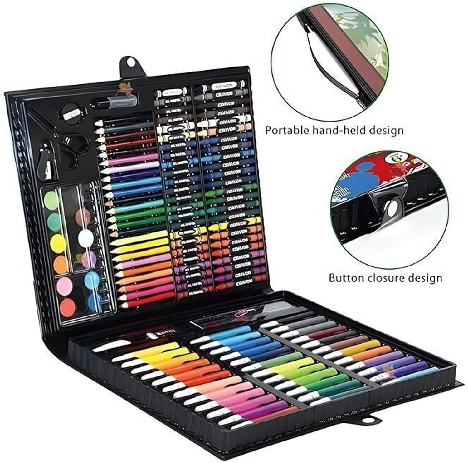 Image of VRTREND Charcoal Art Set With Case, Kids Art Set for Drawing Painting Sketching