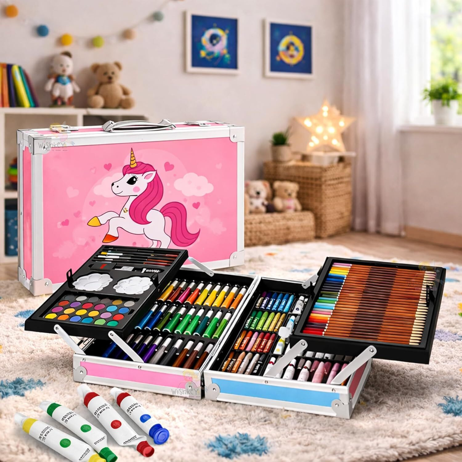 Image of HNO SALES 150 Pieces Art Set for Kids with Case