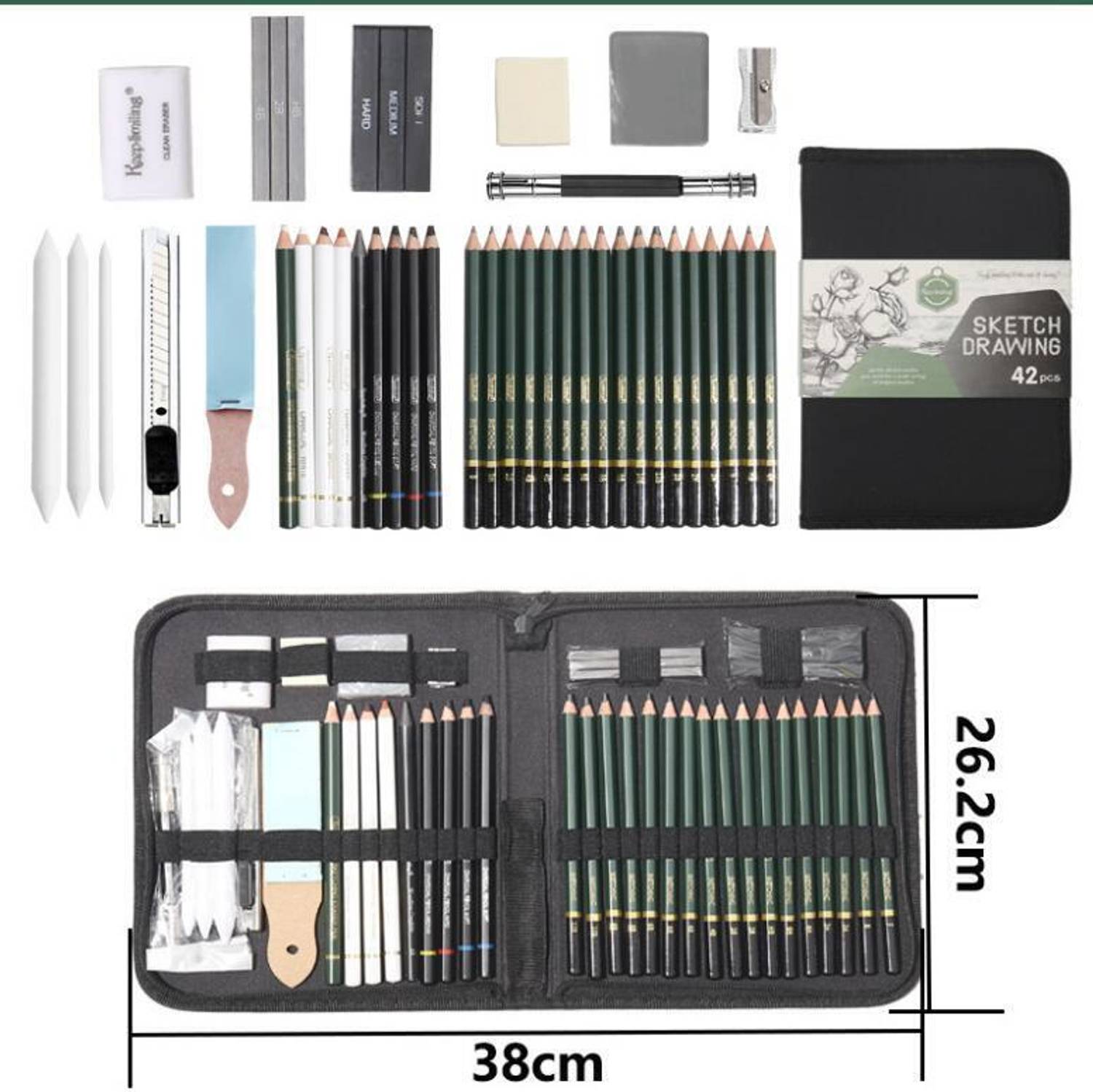 Adoere 42 Pcs Sketching and Drawing Kit - Image 5