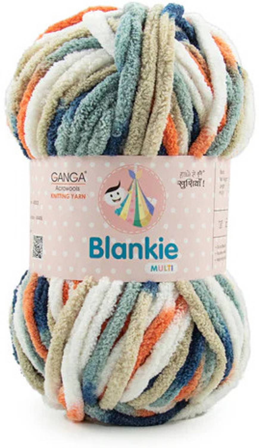 aaradhya Ganga Acrowools Blankie Super Soft Chenille Yarn 100gm Each (Pack of 4)