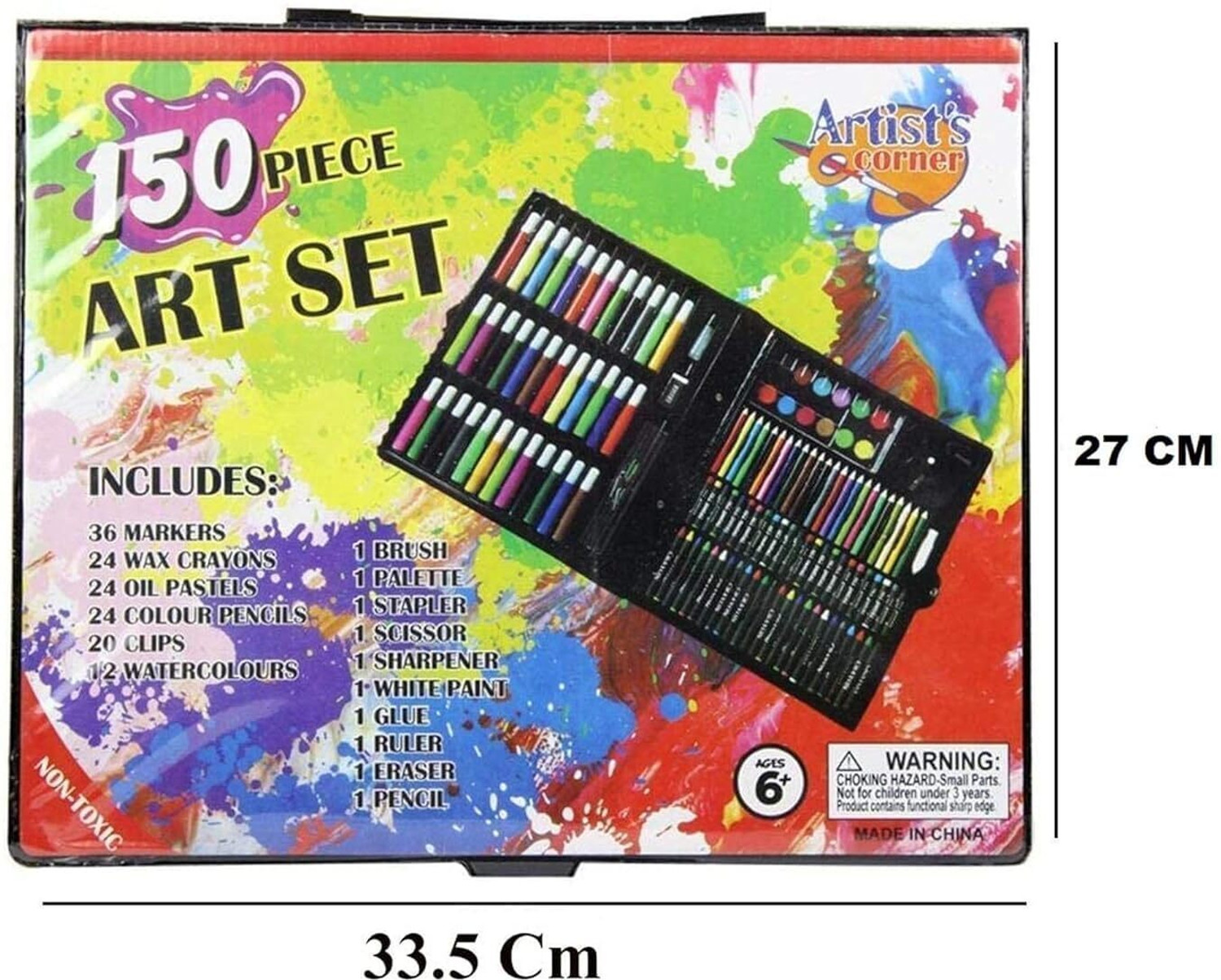 Image of Masterstor Children Deluxe Art Drawing Crayon Colour Set