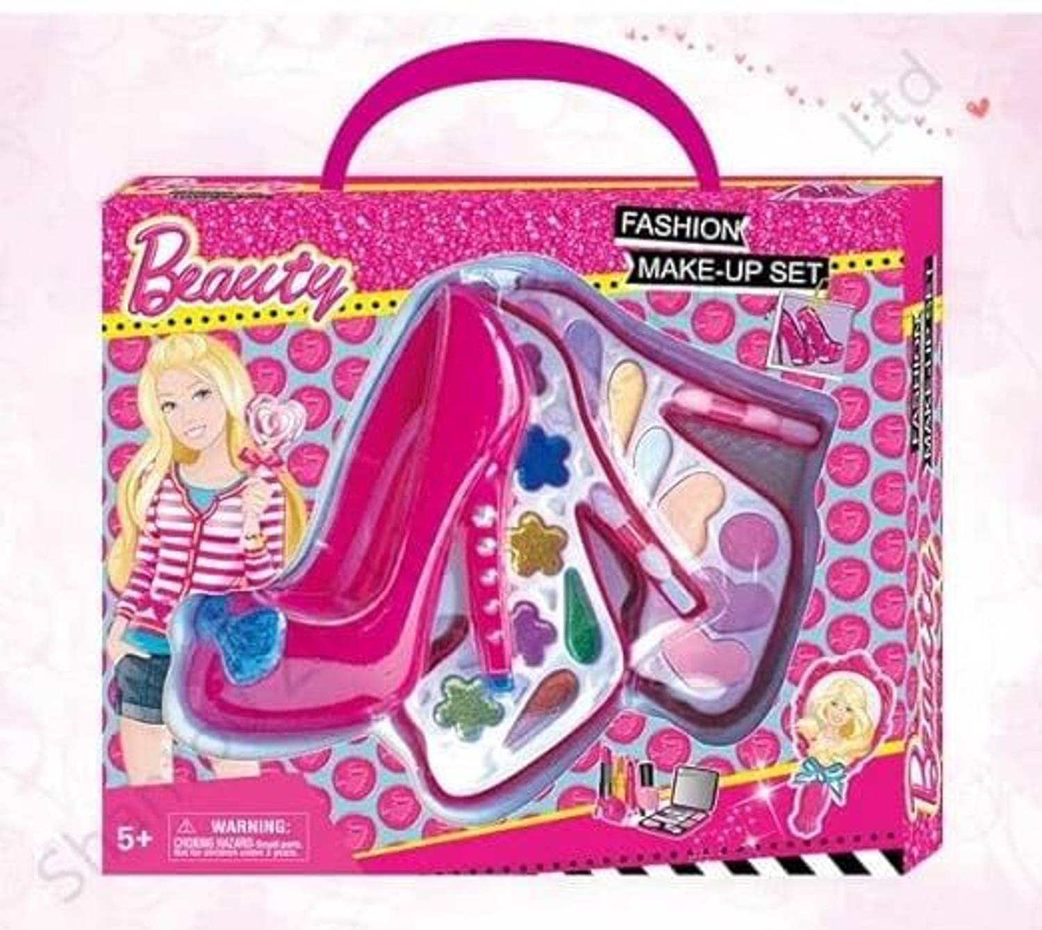 AMANVANI Sandle Makeup Kit for Girl, Real Washable Makeup Girls, Play Make Up Toys