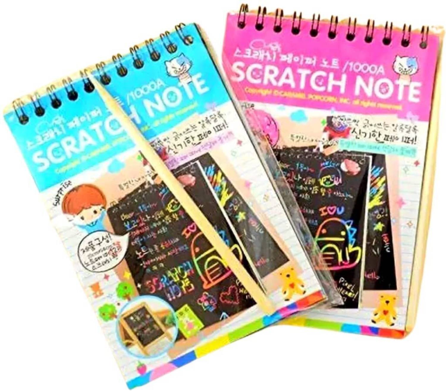 Brightlance A6 Magic Scratch Book Sheet Art Book & Craft Paper Rainbow Set of 2 (10 x 15cm)
