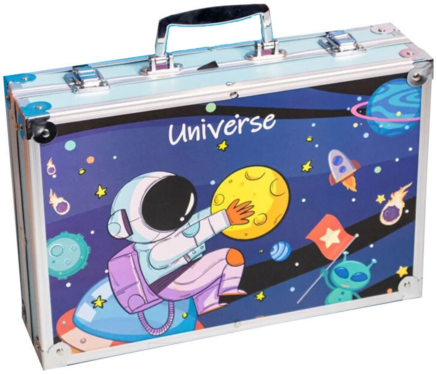 Image of Neel Spcae Art & Craft Painting Box,Big Coloring Suitcase Multiple 145 Color Kit Set