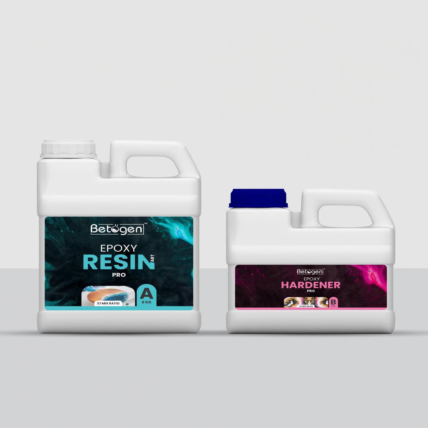 Betogen Epoxy Resin 3:1 Ratio Resin And Hardener 8.0 Kg Set For Art And Craft