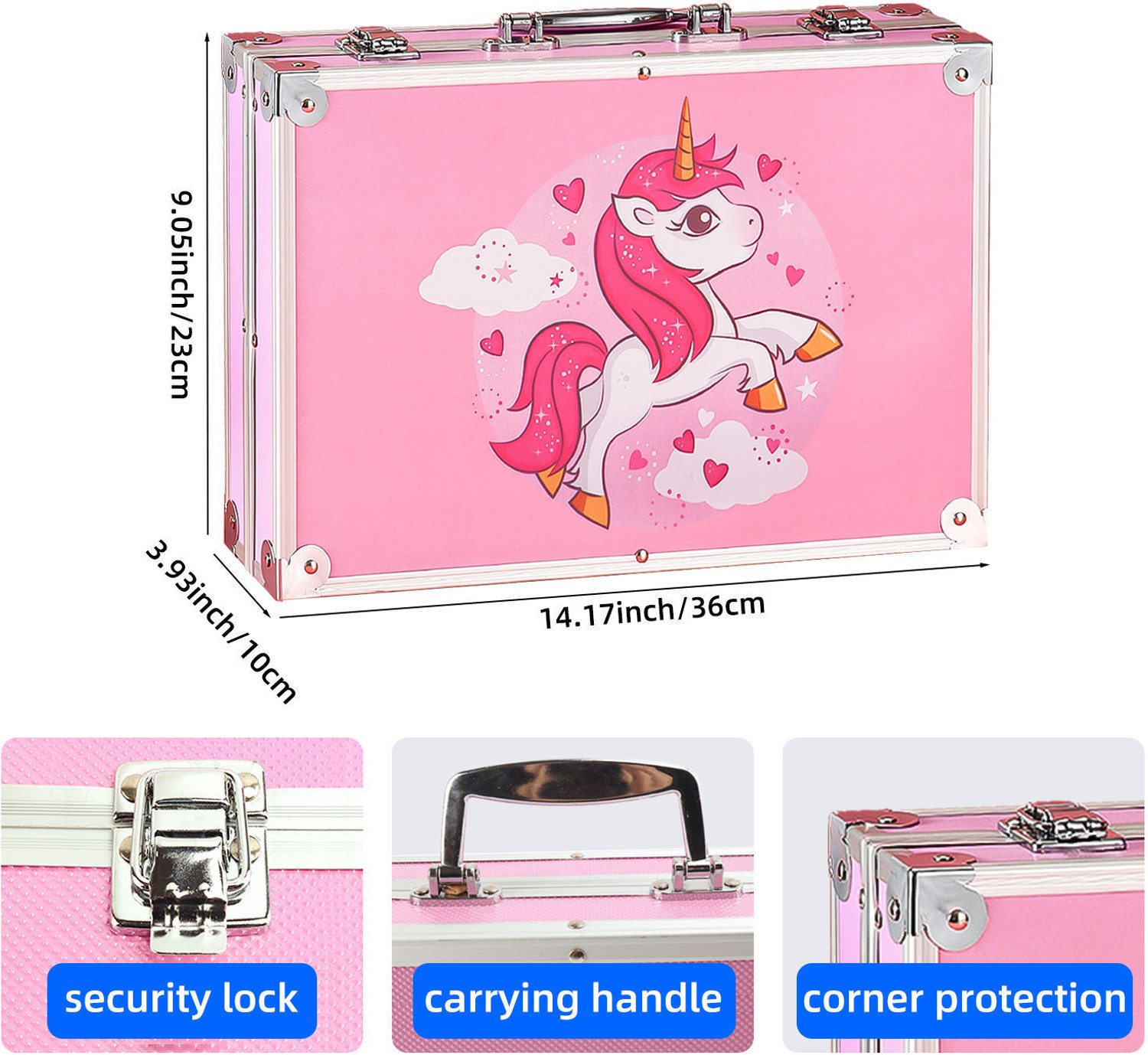Image of KAMMATESWARA 145 Pieces Art Set for Kids with Unicorn Theme Art and Craft Kit for Drawing