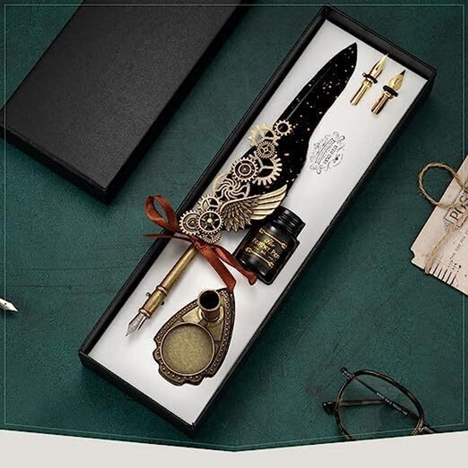 Image of Sergio INK FEATHER PEN BLACK Ink Bottle