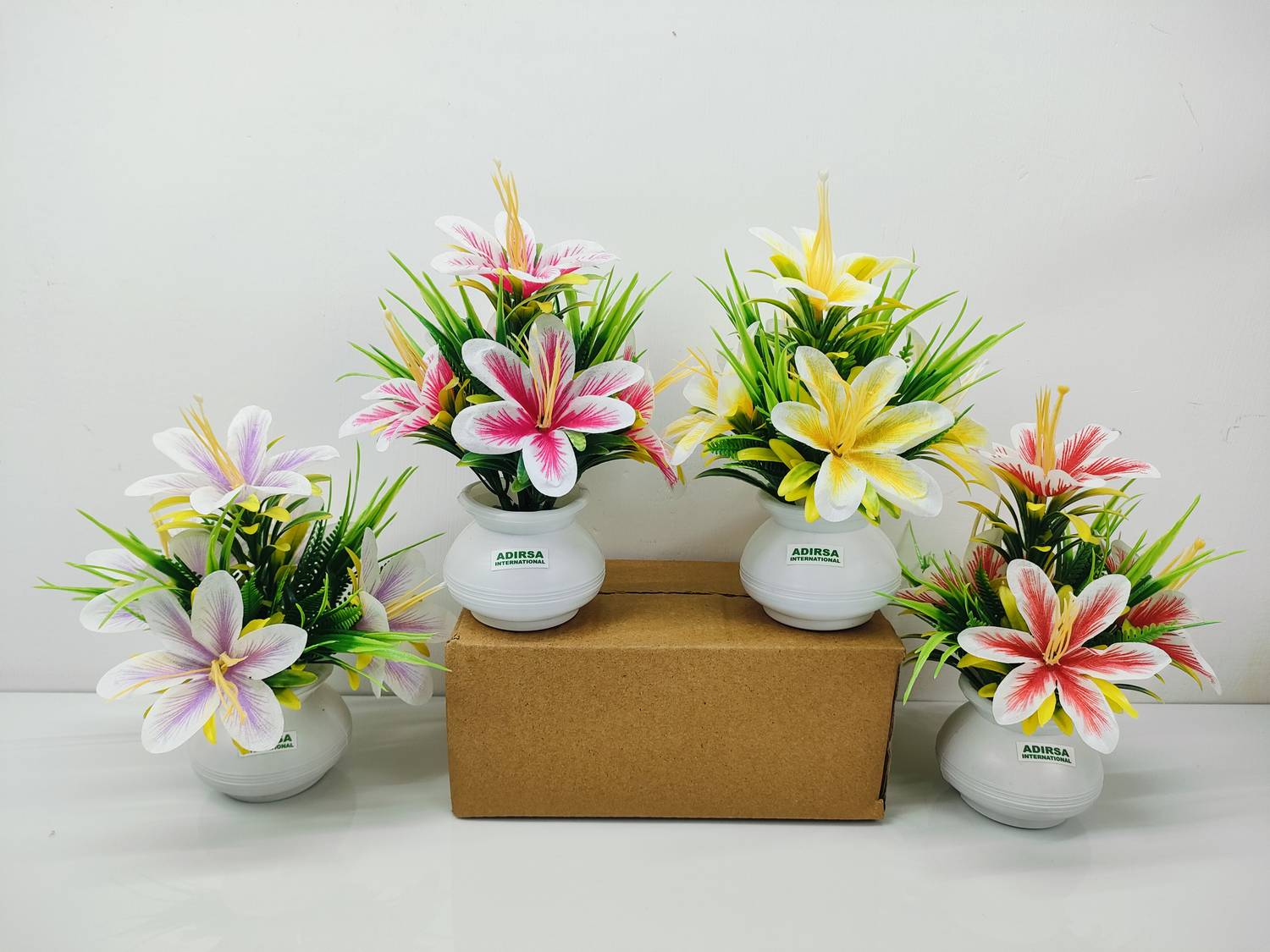ADIRSA MultiColor Lily Flower Small Size Pack Of 4 Bonsai Wild Ar