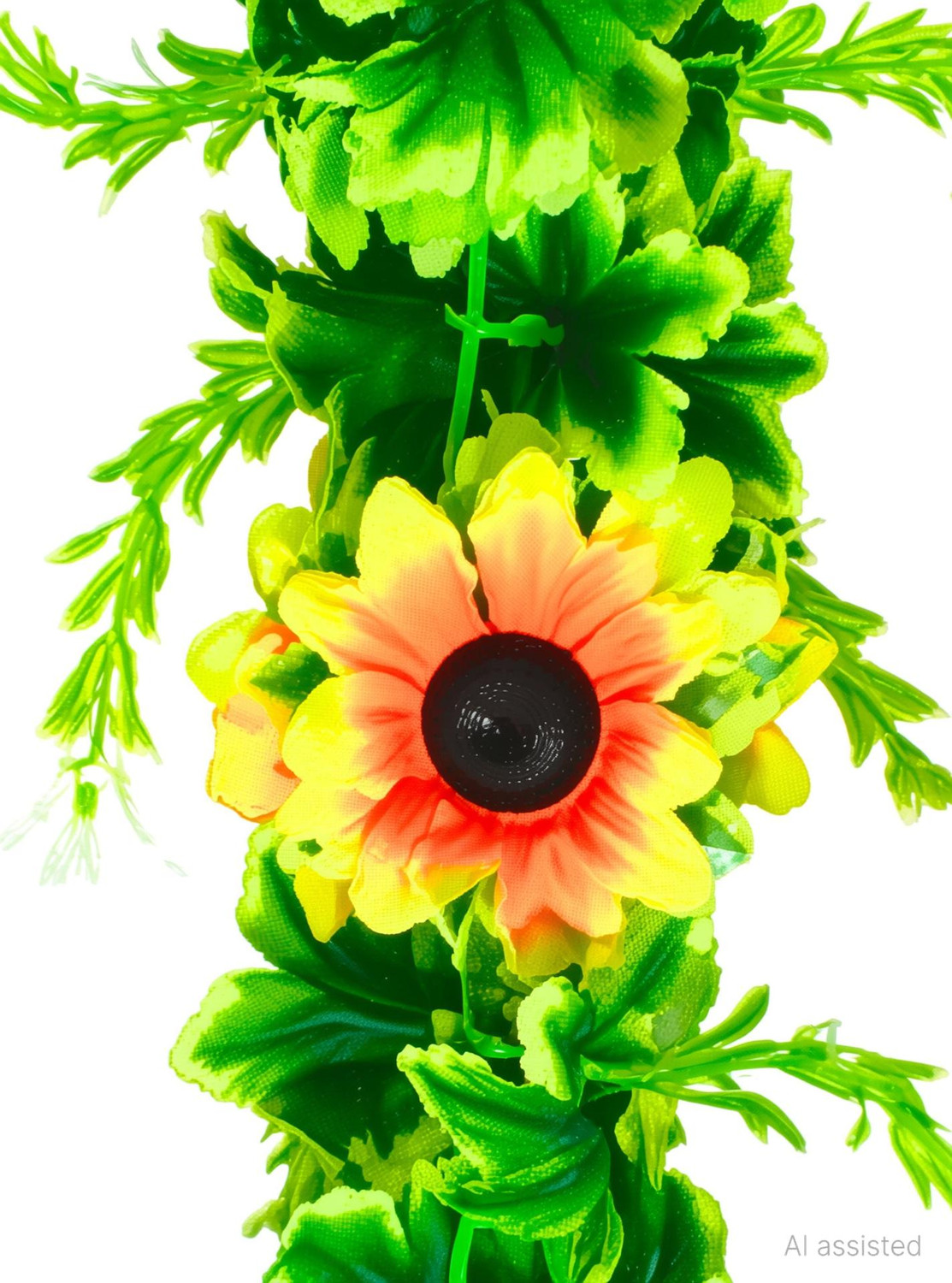 Image of ISHANIE Wall Hanging Chain Sunflower Home and office Decoration Multicolor Sunflower Artificial Flower