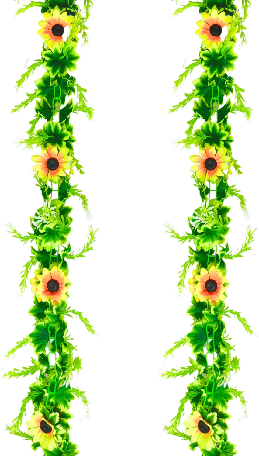 Image of ISHANIE Wall Hanging Chain Sunflower Home and office Decoration Multicolor Sunflower Artificial Flower
