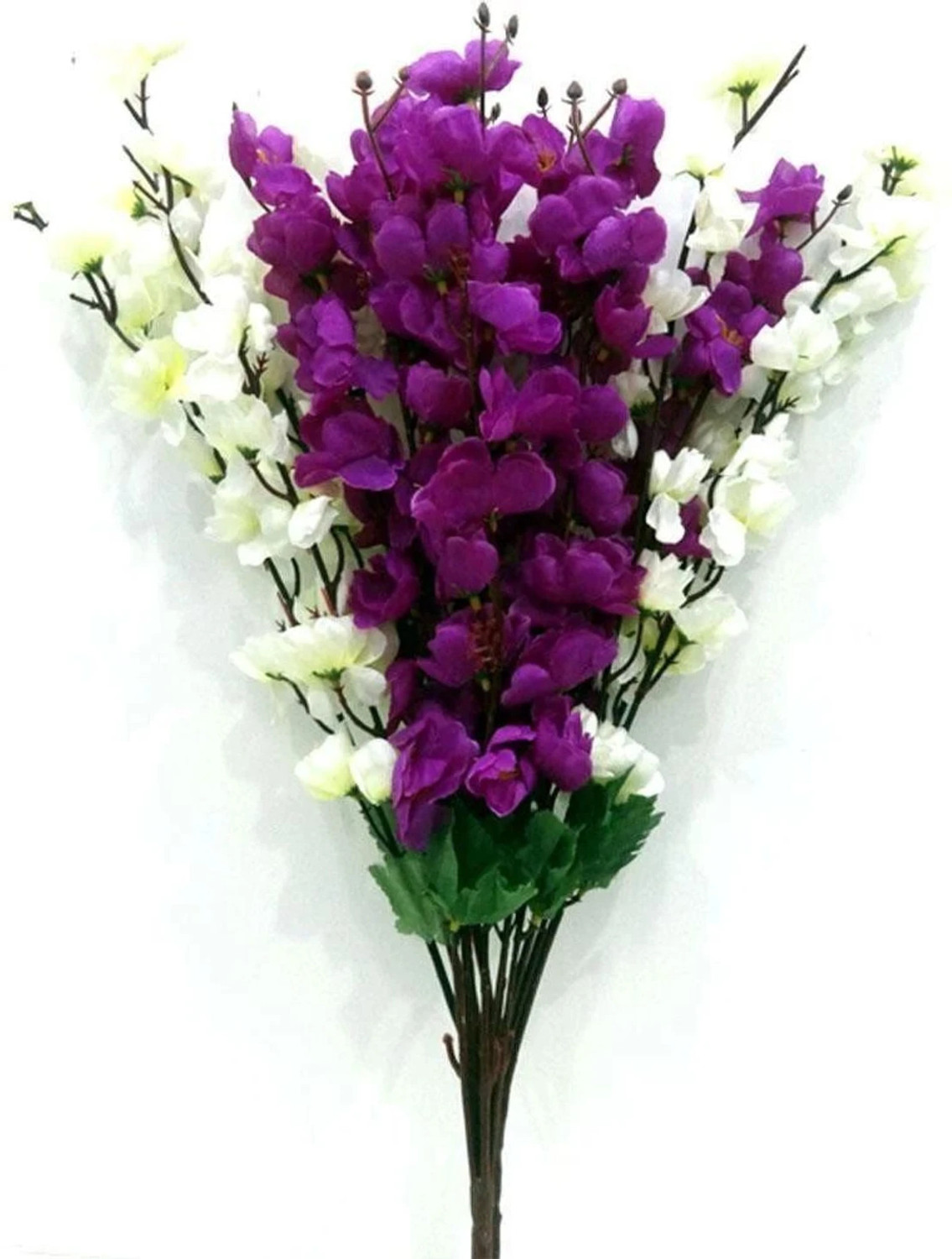 Image of OM COLLECTIONS ORCHIDS ARTIFICIAL FLOWER White, Purple Orchids Artificial Flower