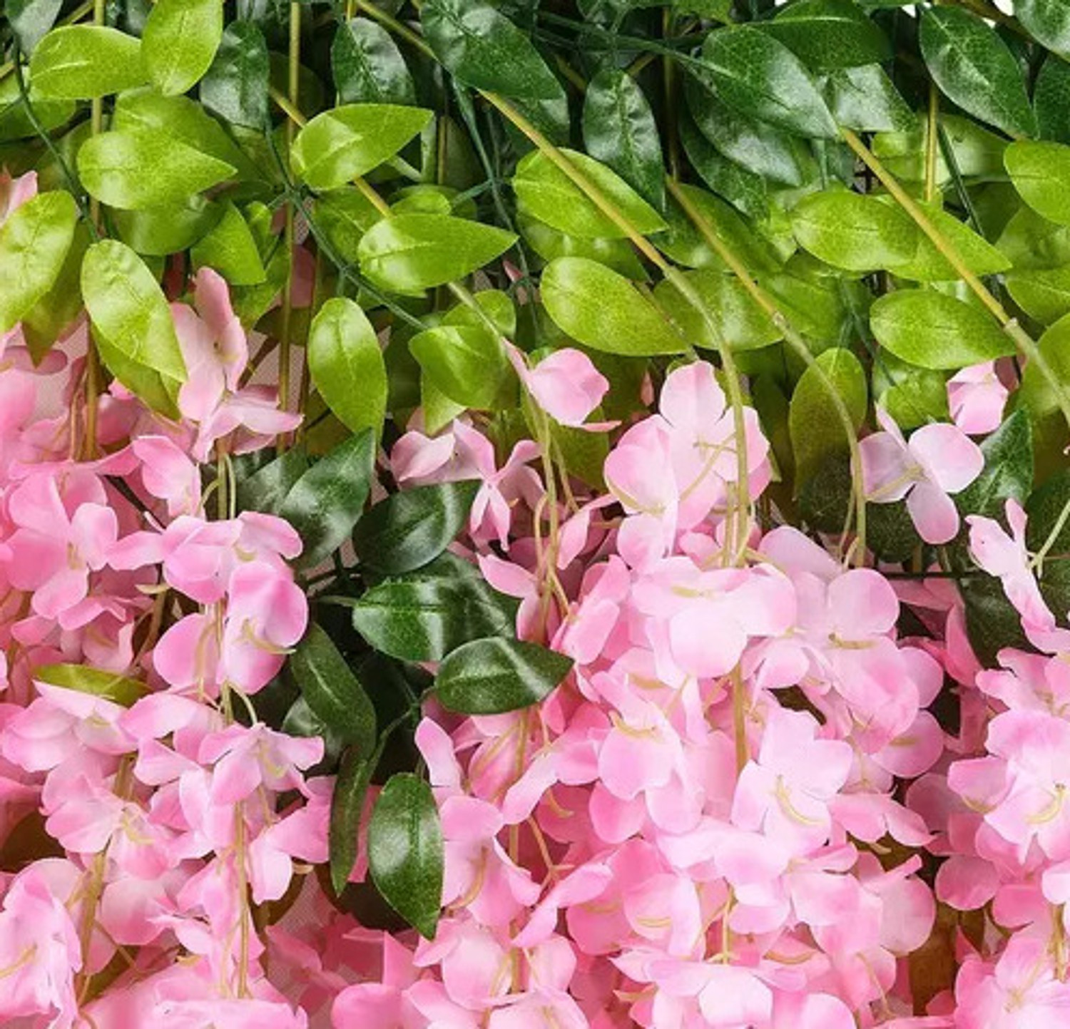 Image of ARFlowers Pink Westeria Artificial Flower (20 cm, Pack of 12, Vine & Creepers)