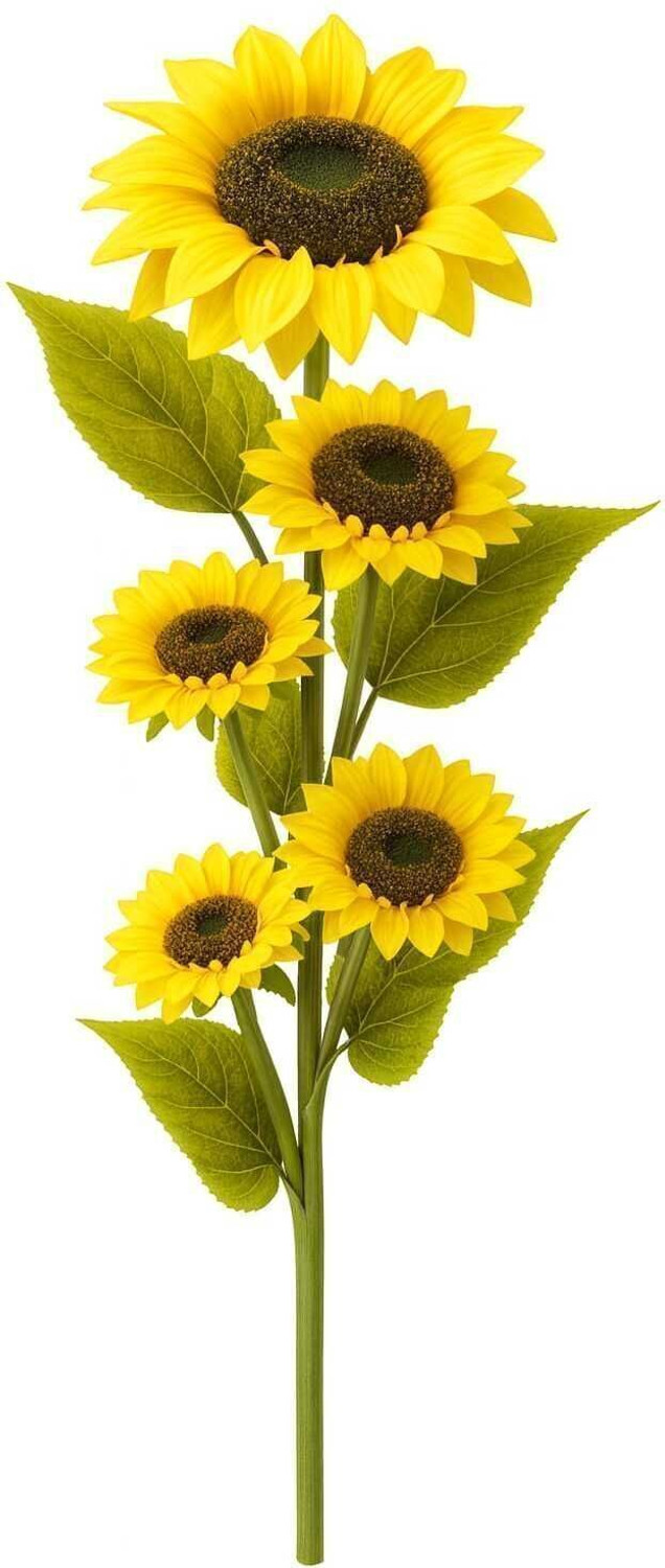 Image of Priyam shopping hub Large Artificial Big Size Yellow Sunflower Single Stick for Home,Office Decor Yellow Sunflower Artificial Flower