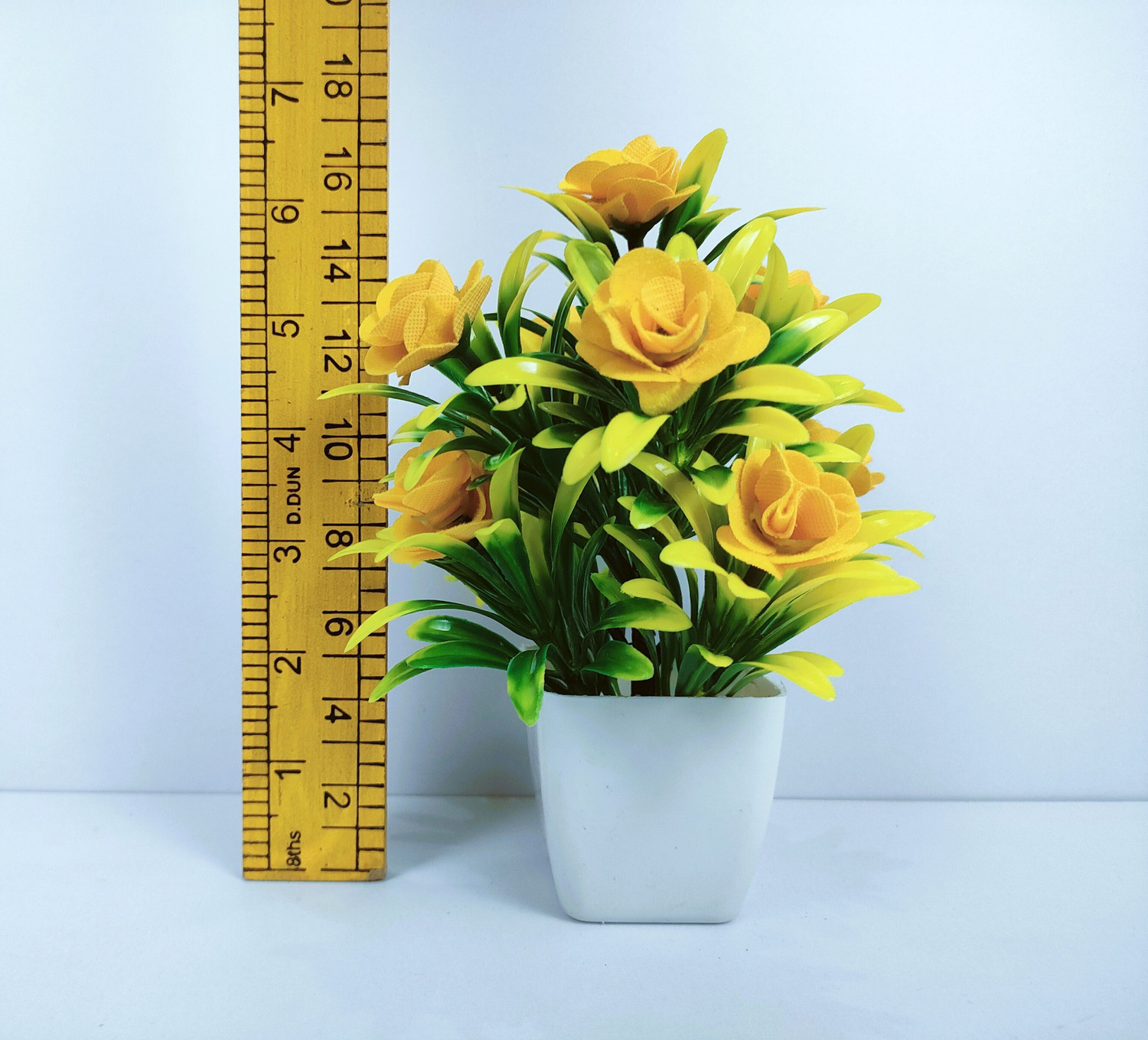 Image of ADIRSA artificial flowers Stylish Looking Mix Color Decorative Piece Rose Flower Set Bonsai Wild Artificial Plant with Pot