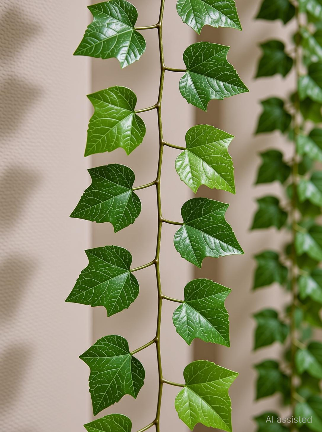 Image of HYPEBEAST 8ft Set of 3 Artificial Money Plant Vine,For|Home|Wall|Office|Garden|Decoration Green Hibiscus Artificial Flower