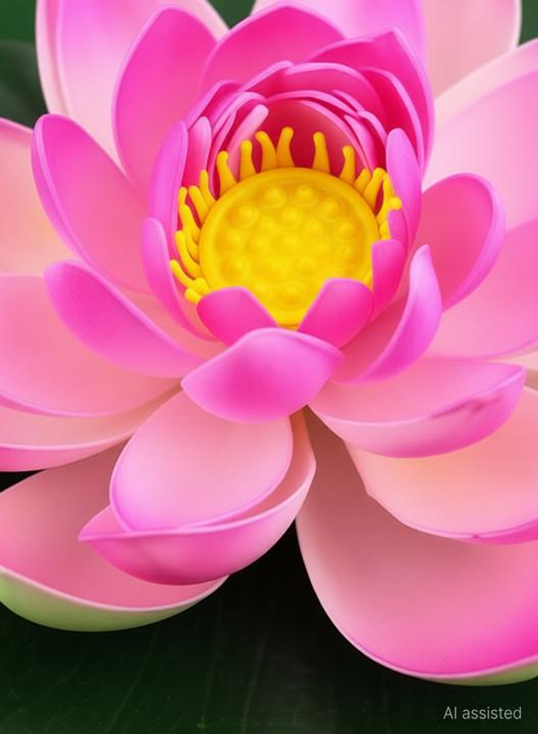 Image of Kanha Artificial Floating Lotus Flower Shape Water Surface for Home Office Decor Lotus Flower Natural Looking for Pool and Home Decoration Pink Lotus Artificial Flower