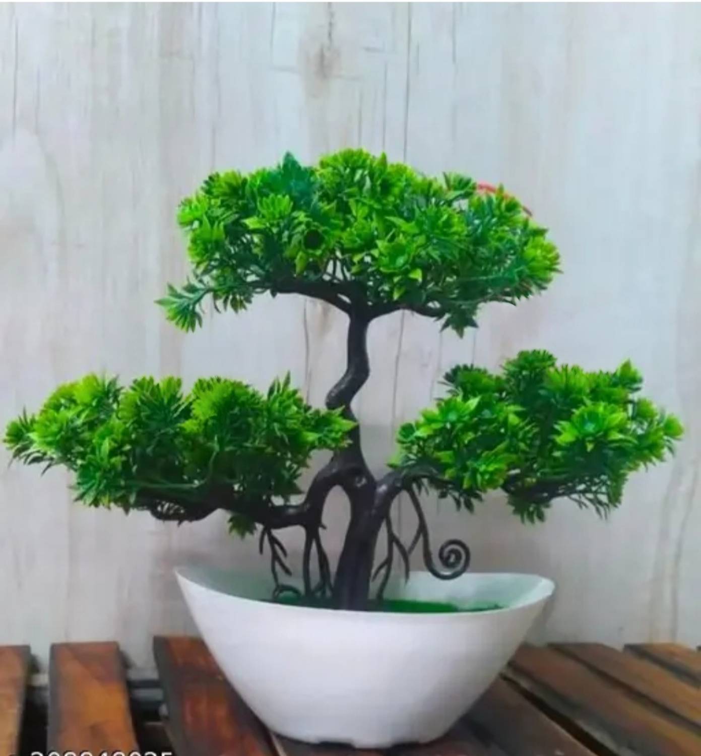 Jaymaa Collection Green Wild Flower Artificial Flower with Pot (