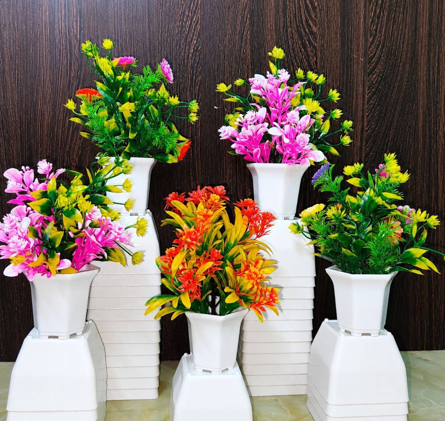 Jaymaa Collection Multicolor, Orange Wild Flower Artificial Flowe
