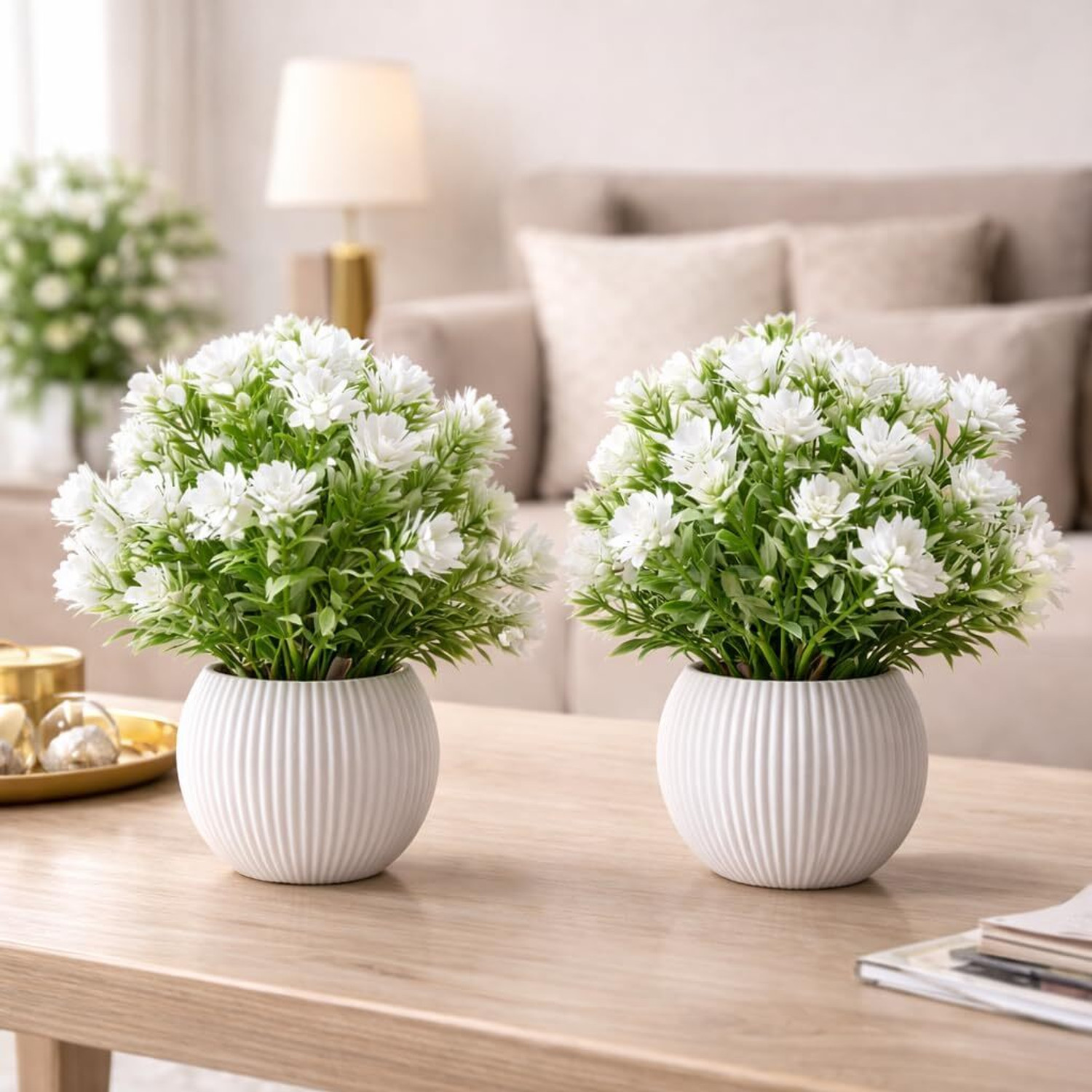 Image of bajrangi store White Anthurium Artificial Flower with Pot