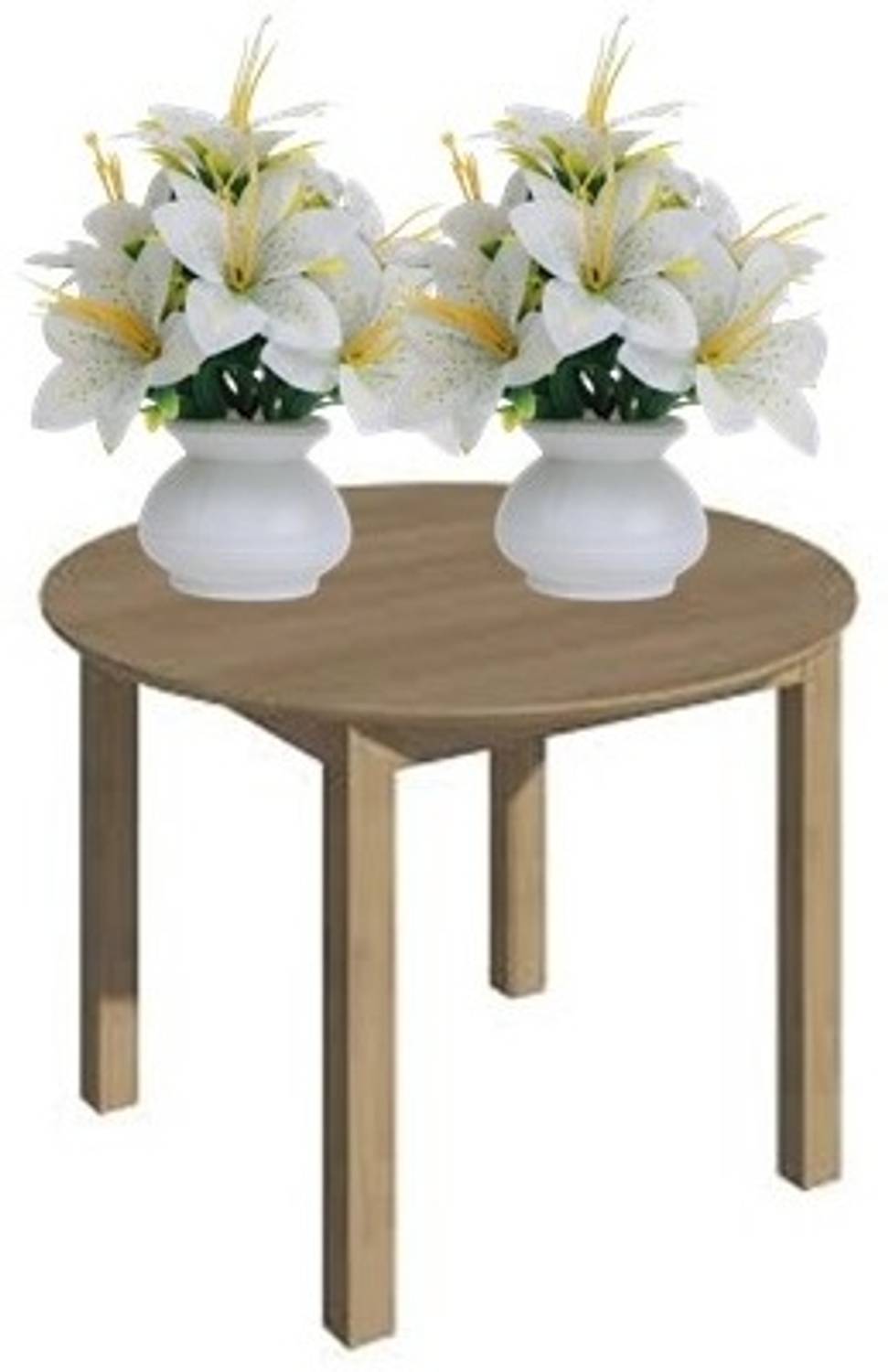 KanRaj artificial lily flower plant pack of 2, White White Lily A