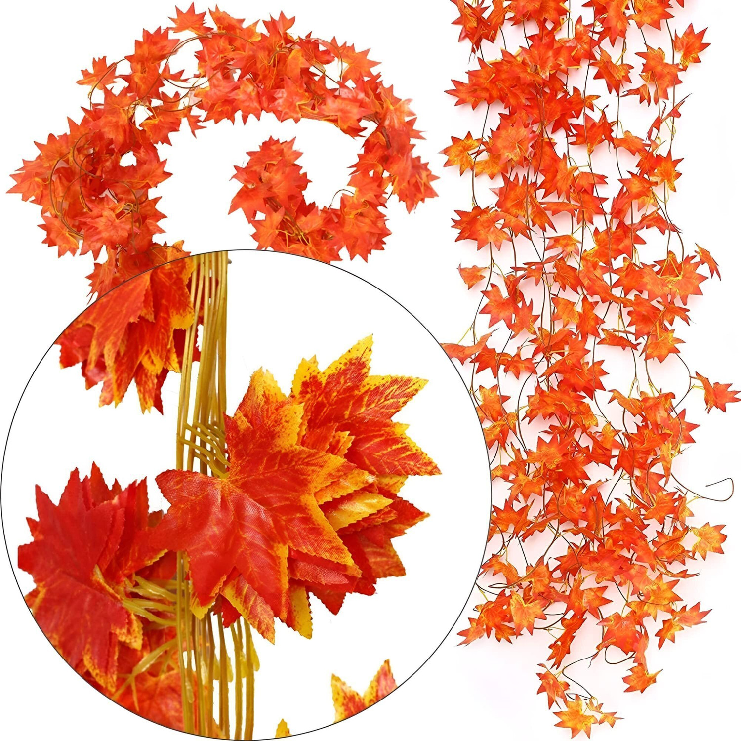 Image of AartPush Orange Cherry Artificial Flower with Pot