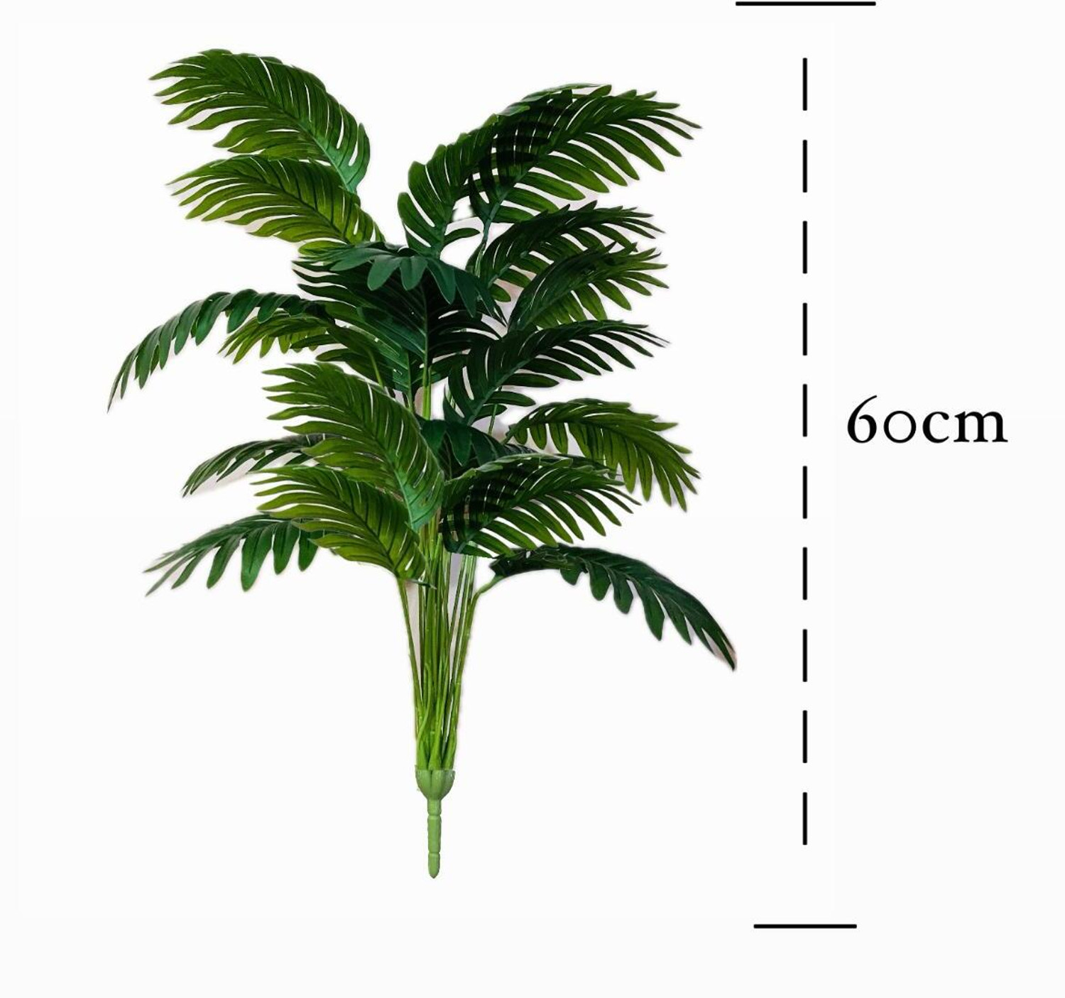 Image of GudiyaEnt Artificial Green 18 Leafs Palm Tree Plant With Pot Artificial Plant Home Decor Artificial Plant with Pot