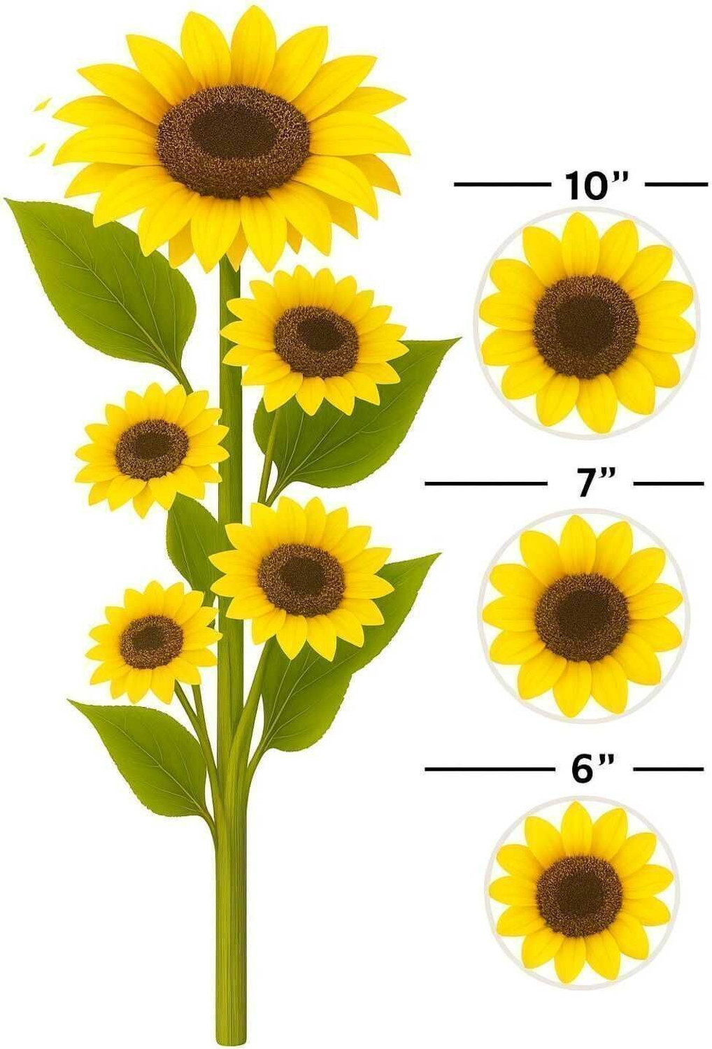 Image of Priyam shopping hub Large Artificial Big Size Yellow Sunflower Single Stick for Home,Office Decor Yellow Sunflower Artificial Flower