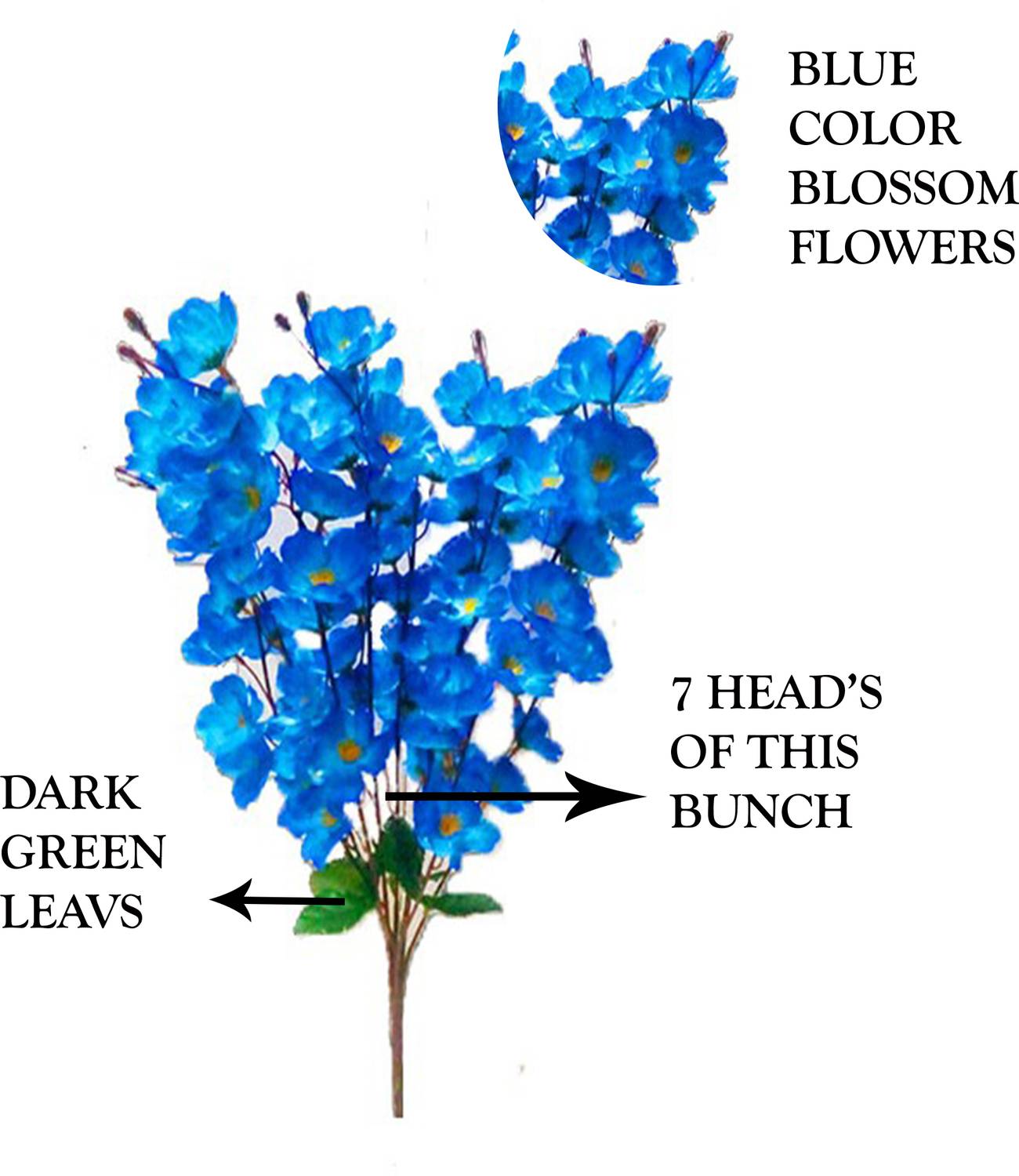 saf Blue Orchids Artificial Flower Price in India - Buy saf Blue