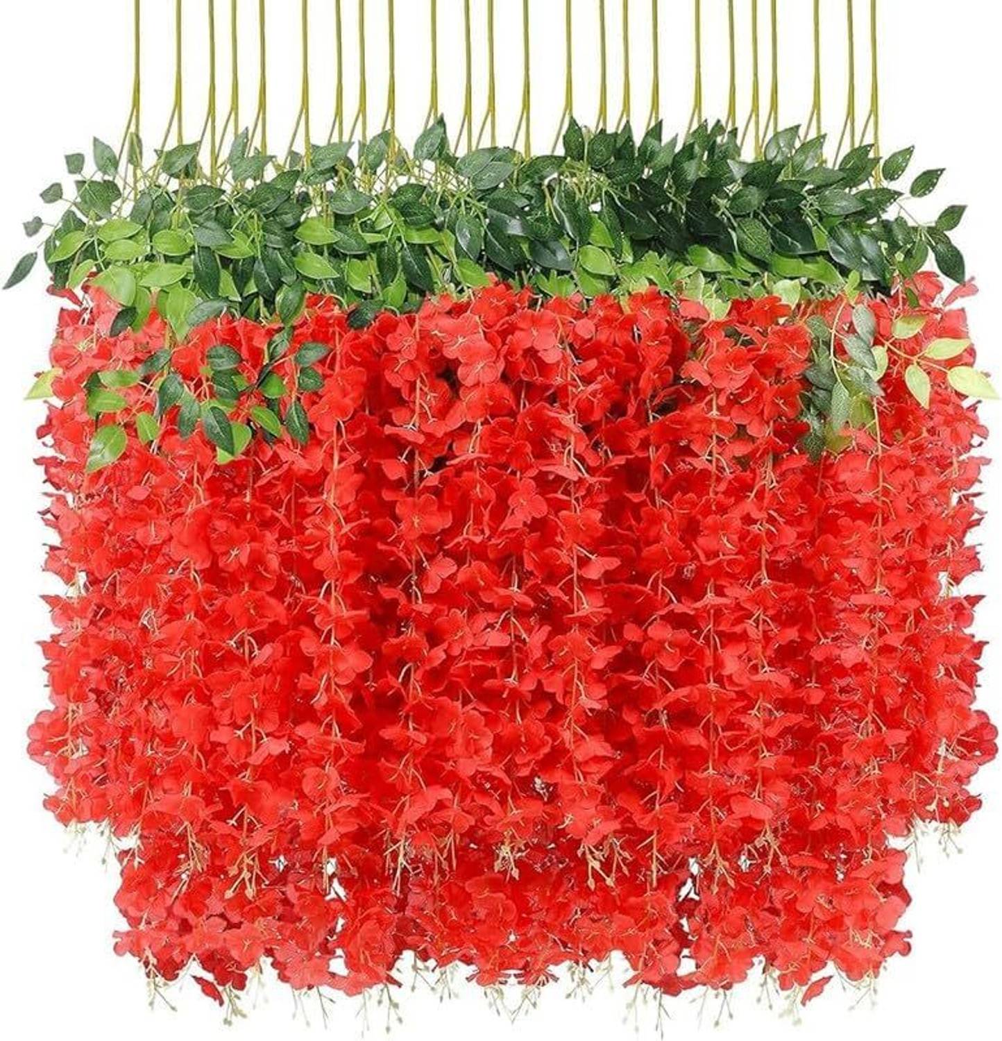 Tarash Luxe orange wisteria pack of 12 Orange Westeria Artificial Flower  Price in India - Buy Tarash Luxe orange wisteria pack of 12 Orange Westeria  Artificial Flower online at Flipkart.com