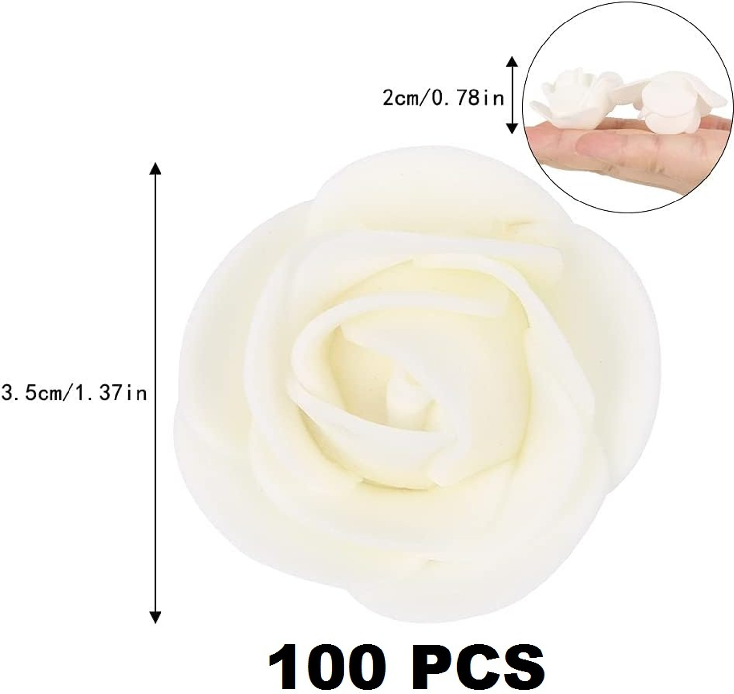 Image of louis india White Rose Artificial Flower