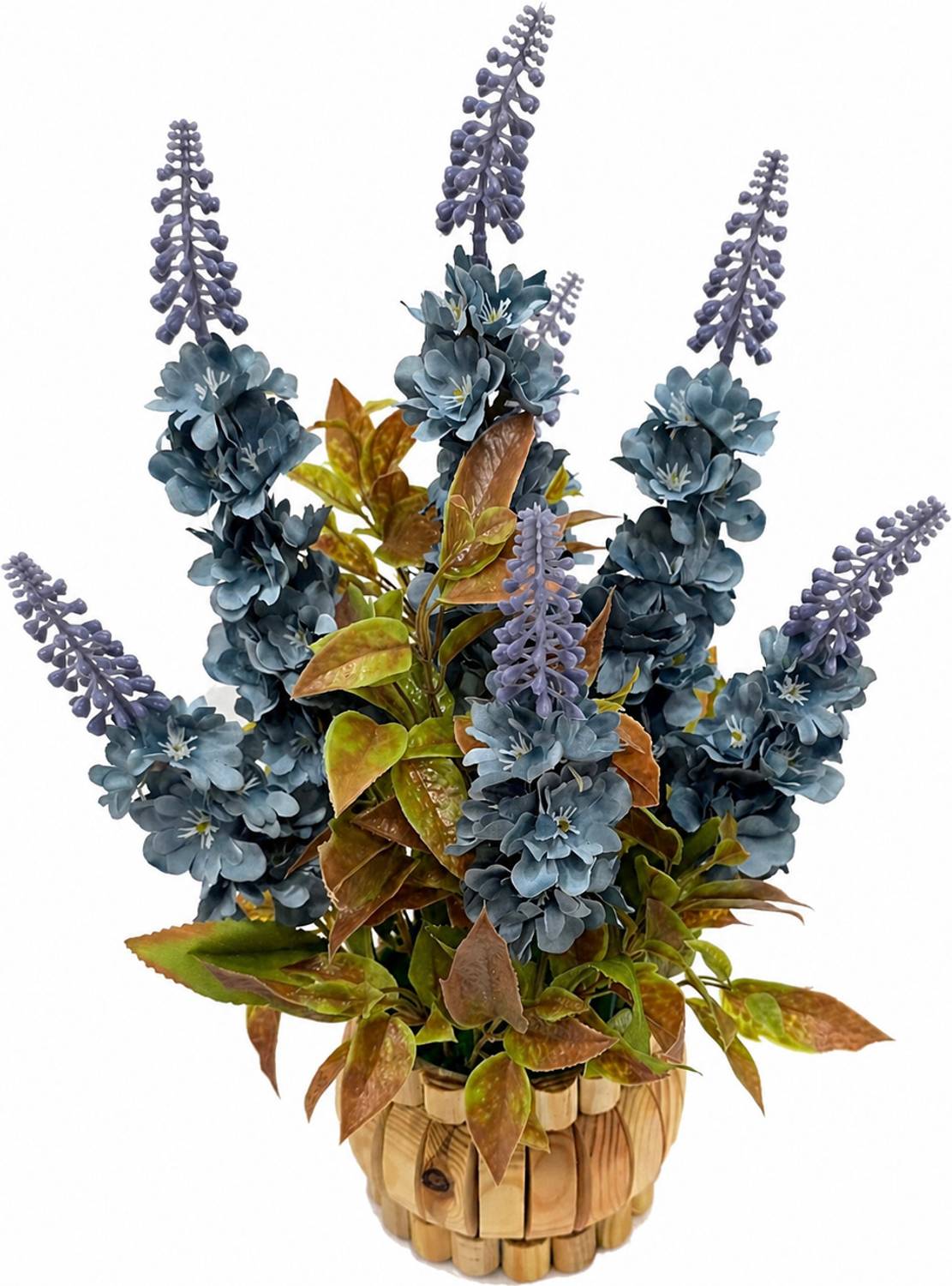 Bageecha Blue Cosmos Artificial Flower with Pot